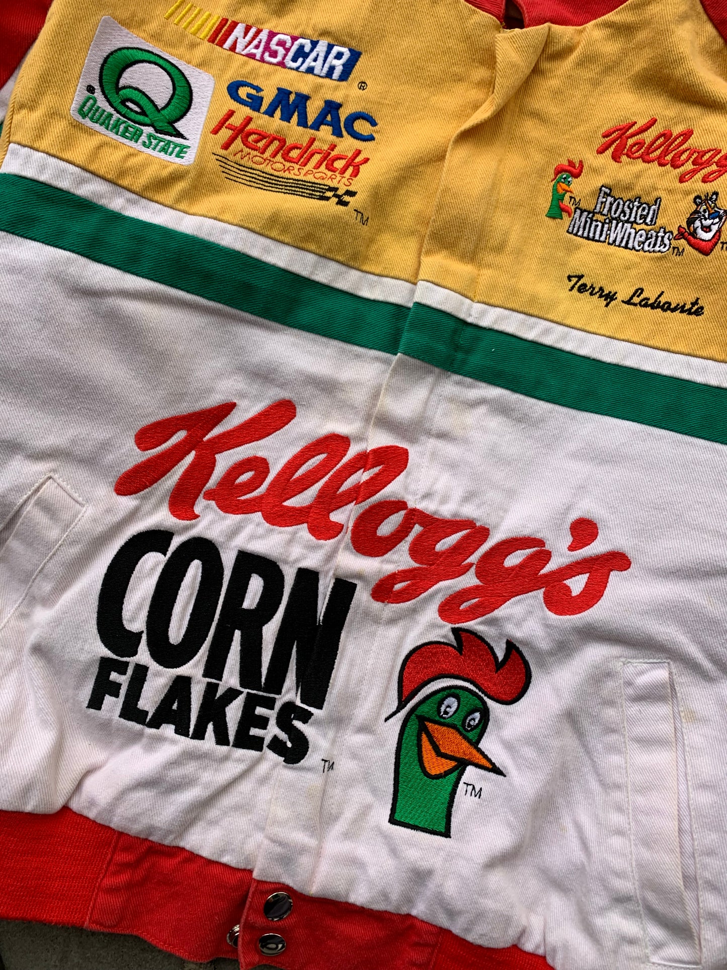 (XS) 90’s Kelloggs Corn Flakes Nascar Racing Jacket