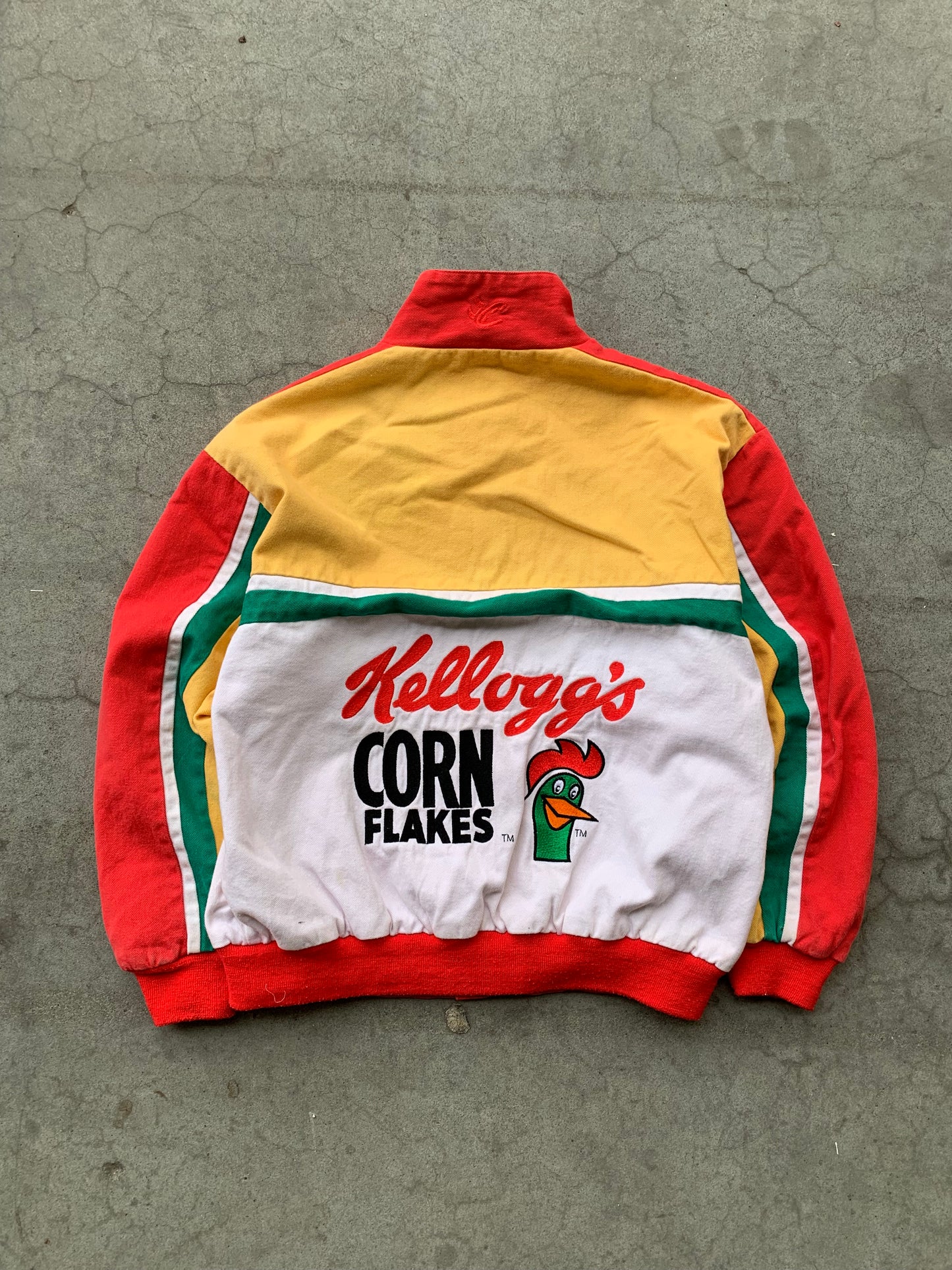 (XS) 90’s Kelloggs Corn Flakes Nascar Racing Jacket