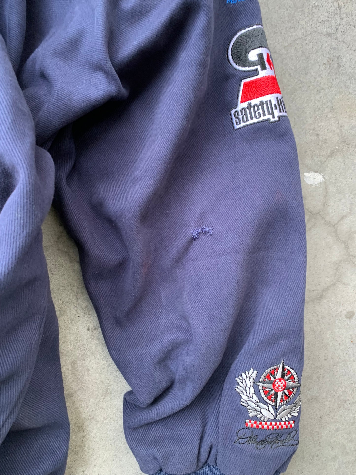 (M/L) Distressed Napa Autoparts Nascar Racing Jacket