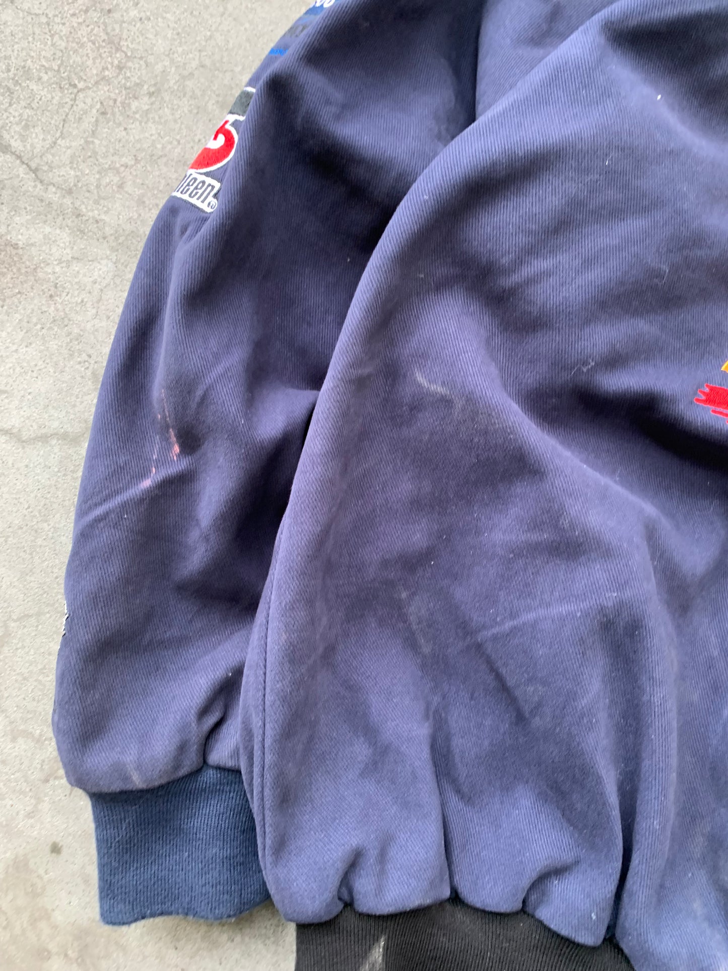 (M/L) Distressed Napa Autoparts Nascar Racing Jacket
