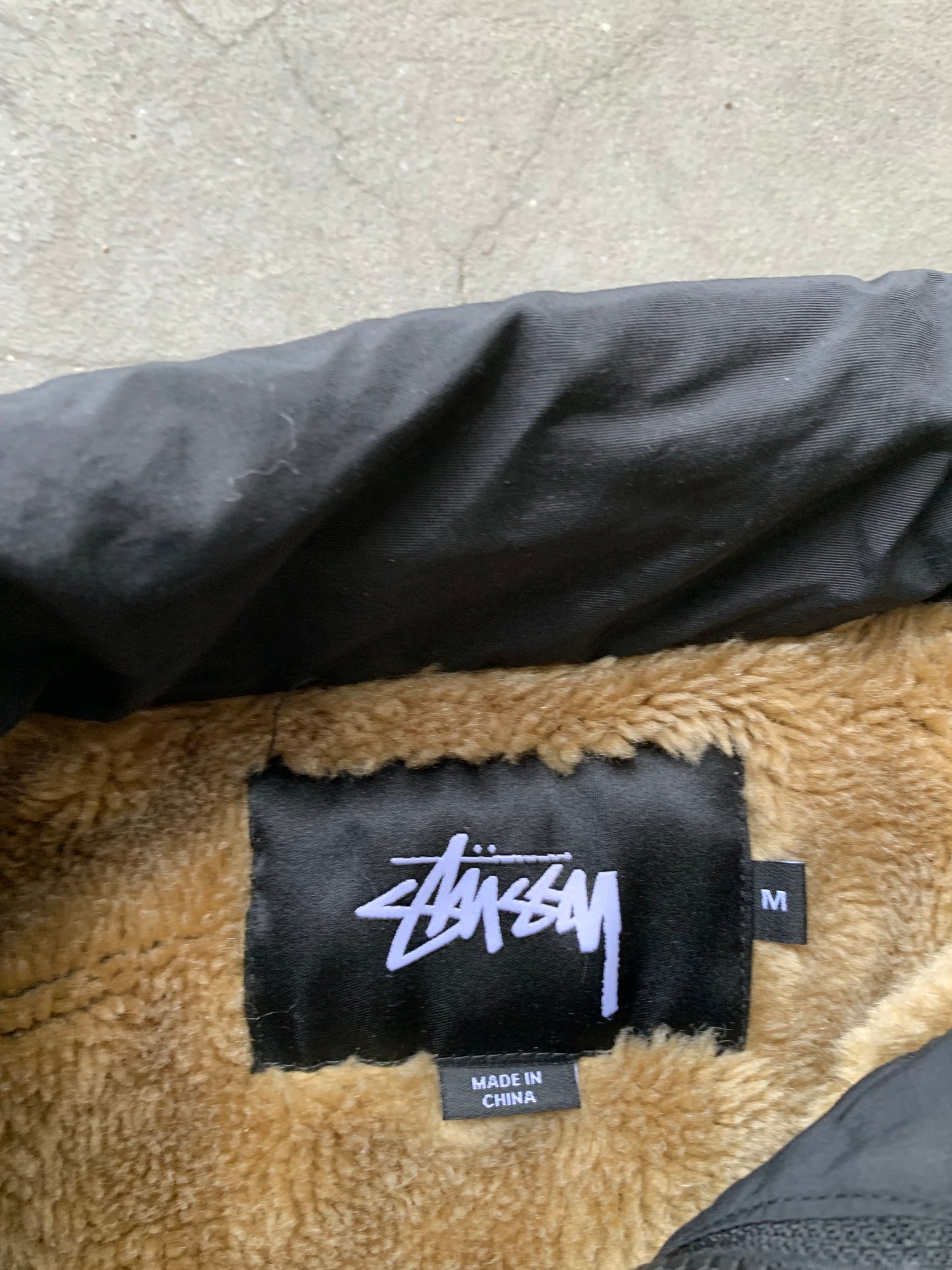 (M/L) 00’s Stussy Fleece Coach Jkt