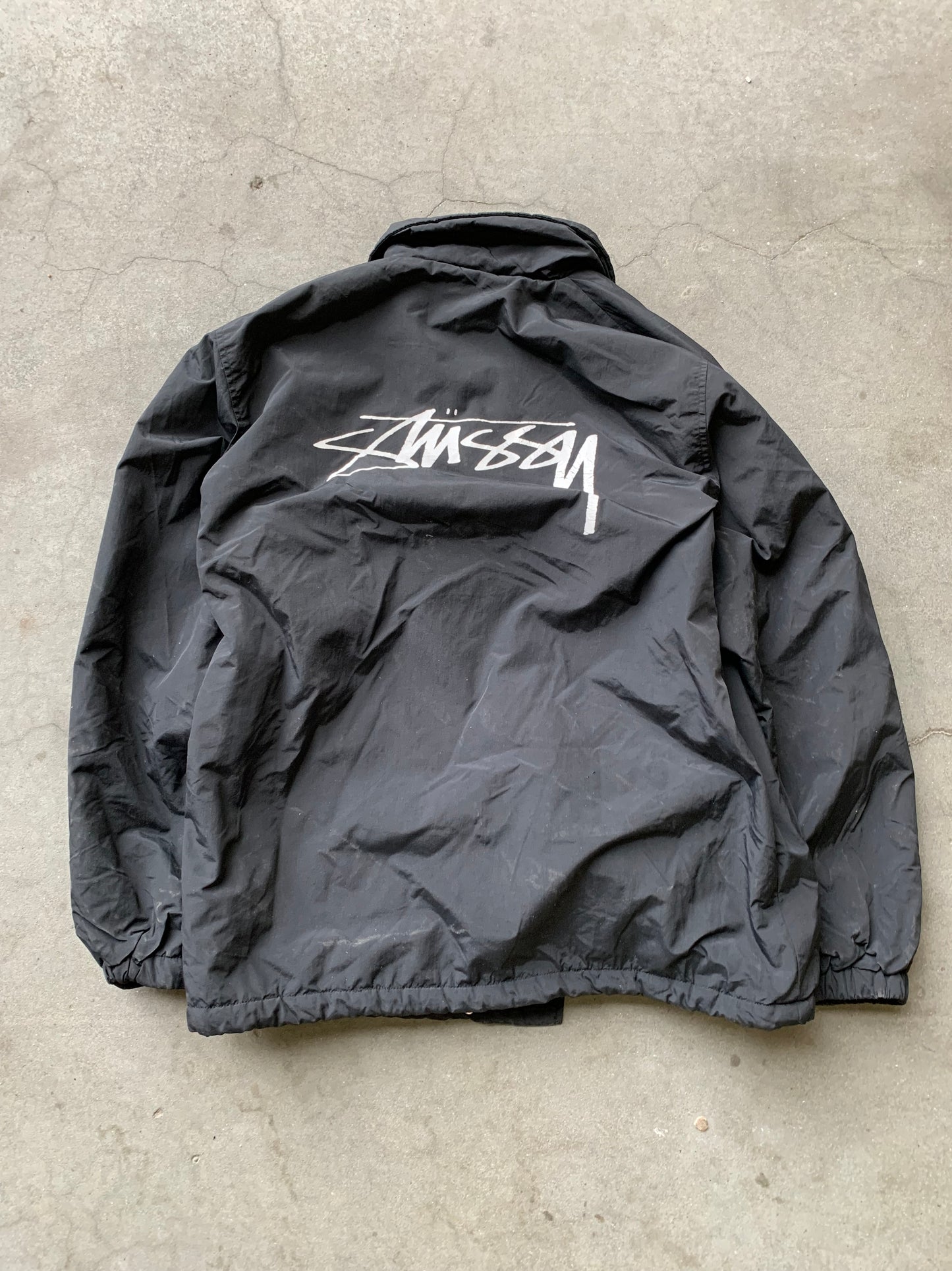 (M/L) 00’s Stussy Fleece Coach Jkt
