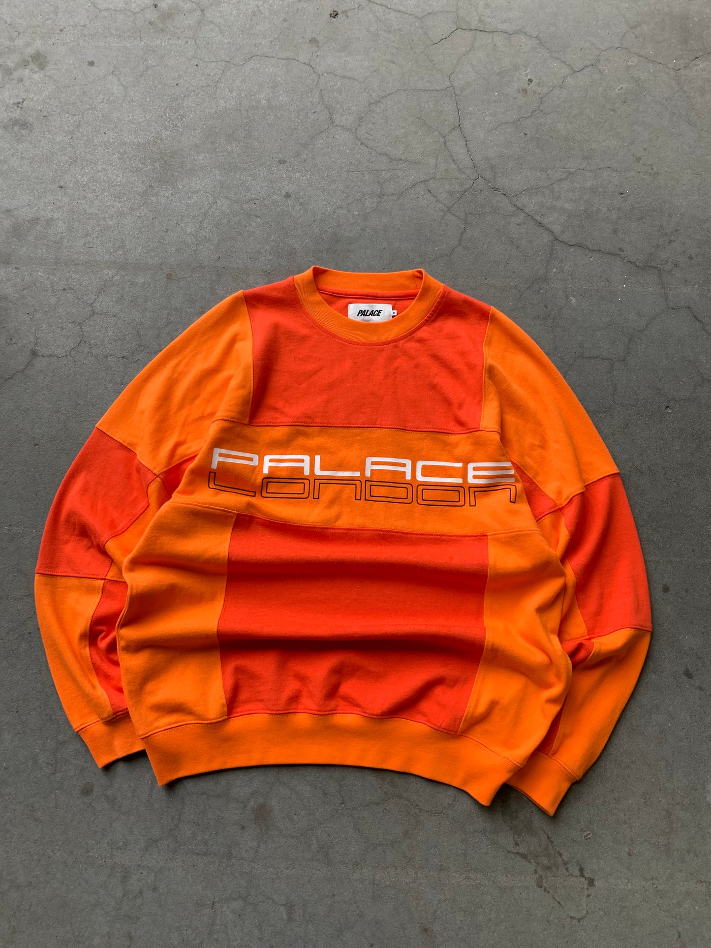 (M/L) Palace London Orange Crewneck