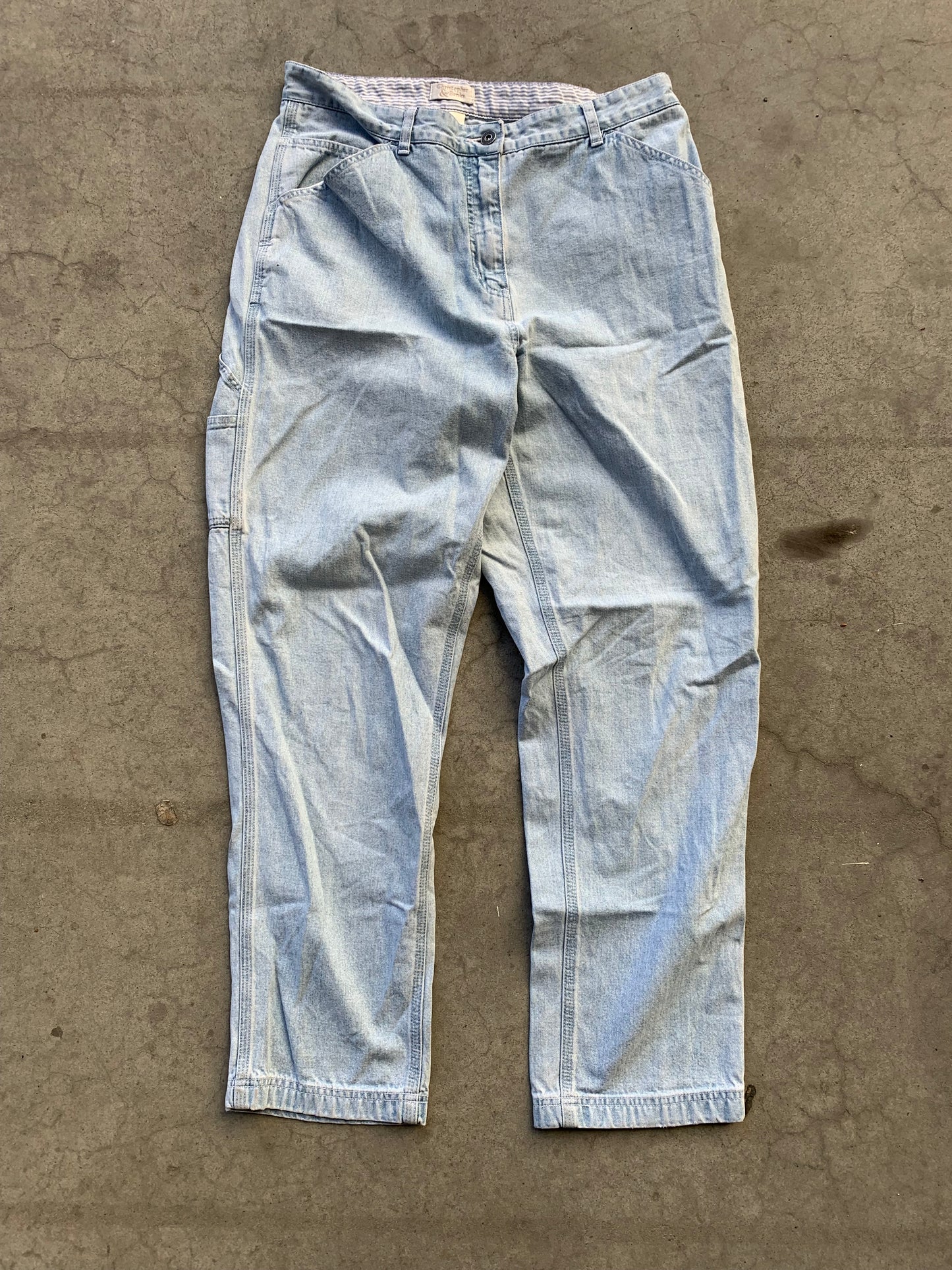 (32”) Denim Light Blue Carpenter Pants