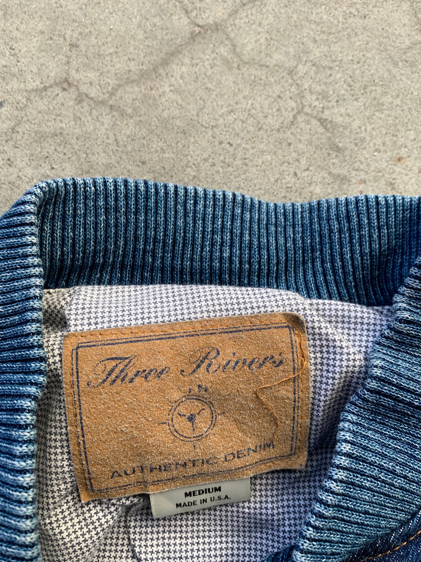 (S/M) 90’s Route 66 Denim Bomber