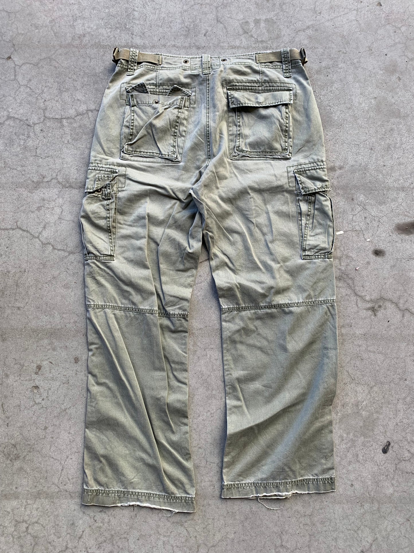 (38”) Vintage Sage HB SURPLUS Utility Cargos