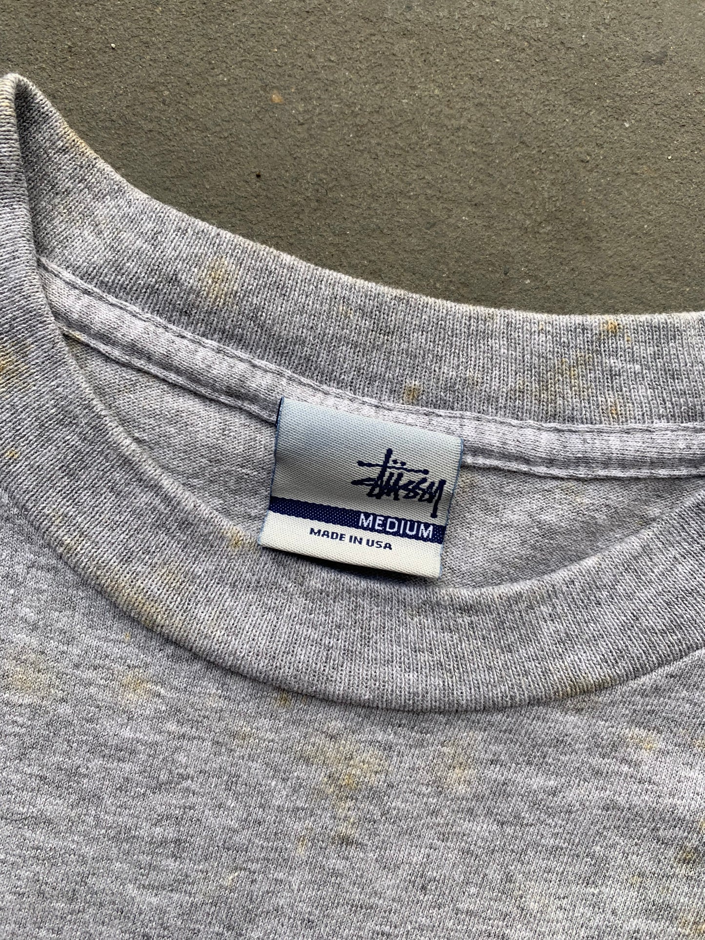 (M) 90’s Stussy Billboard Pic Script Tee
