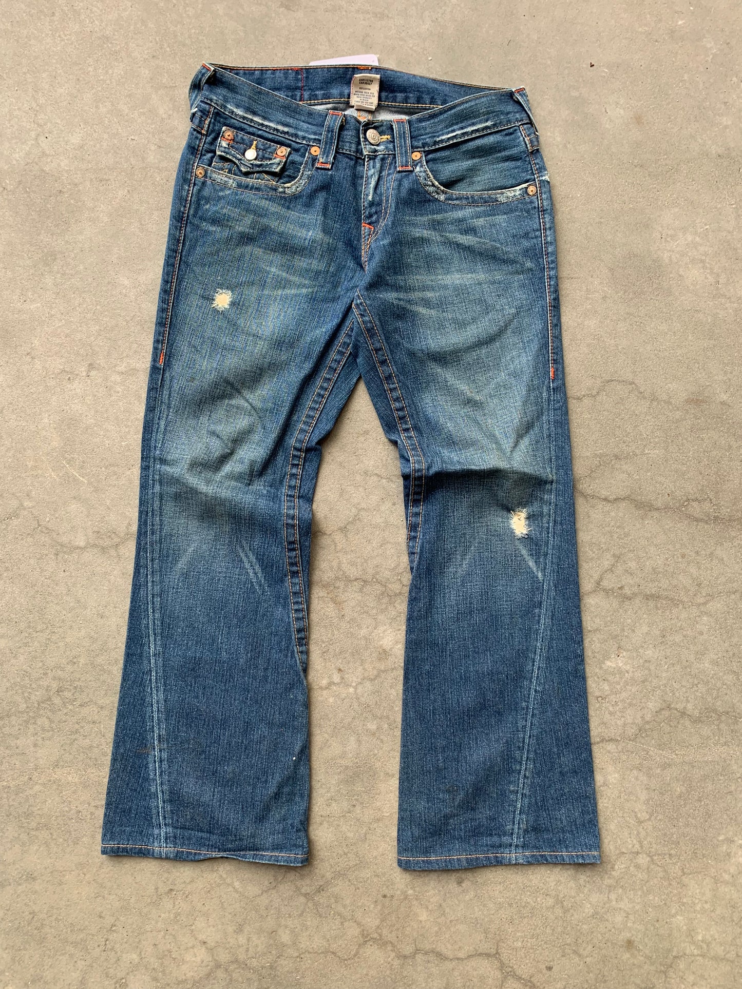 (30”) True Religion Joey Baggy Denim
