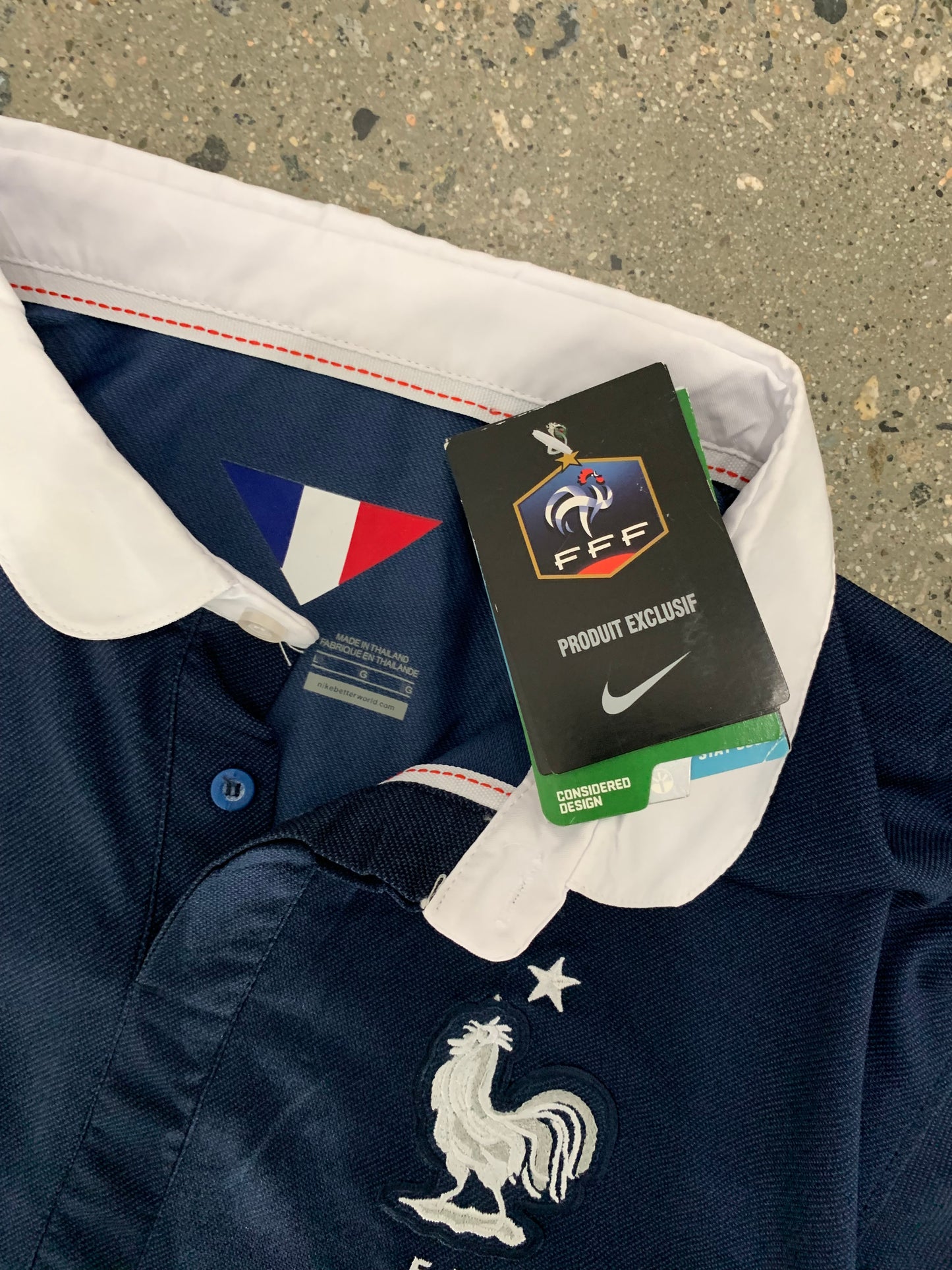 (L) BNWT France 2014-15 Home Kit