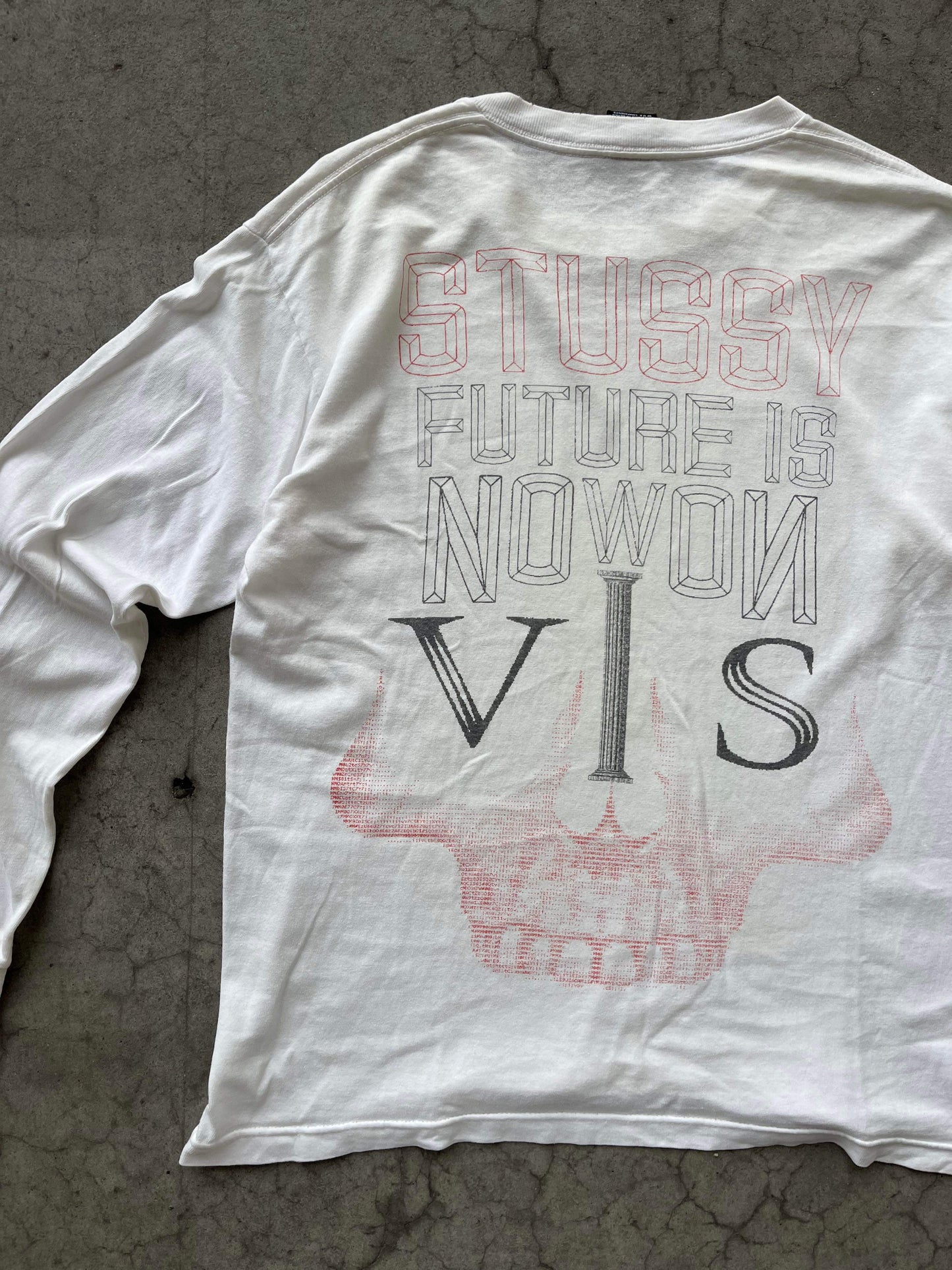 (M) Early 00s Stussy New World Order LS Tee