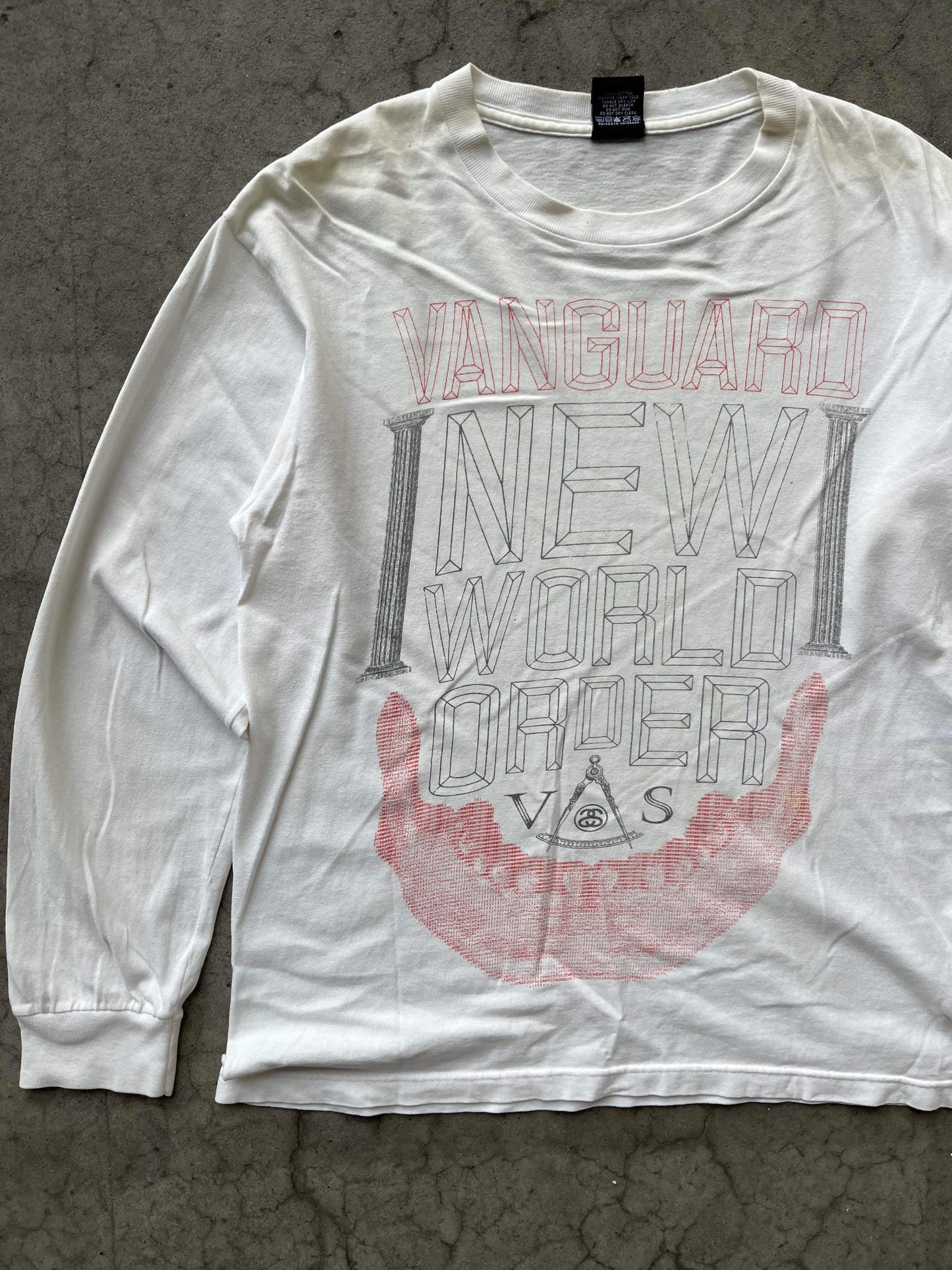 (M) Early 00s Stussy New World Order LS Tee