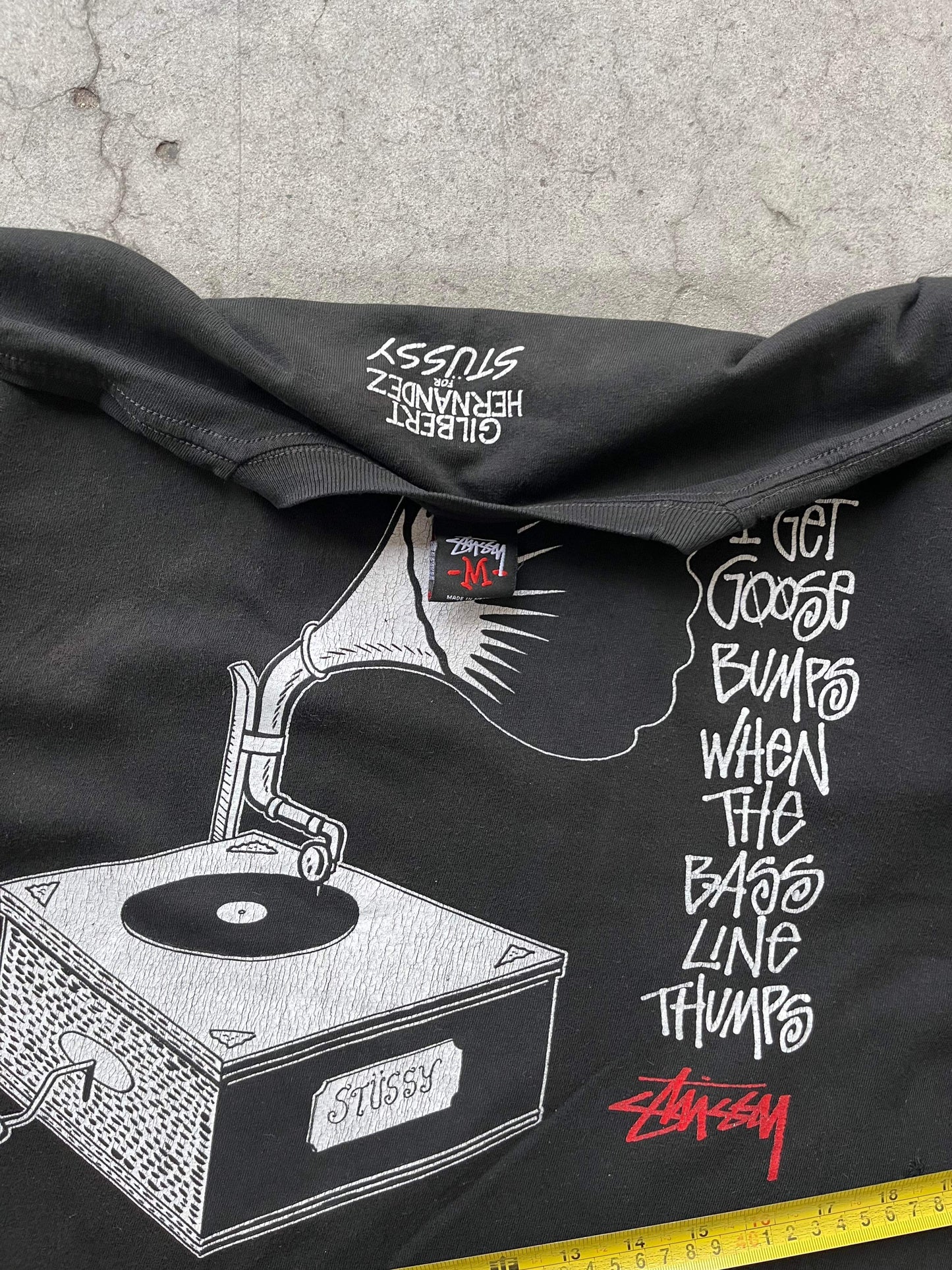 (M/L) Early 00’s Stussy Record Player Tee
