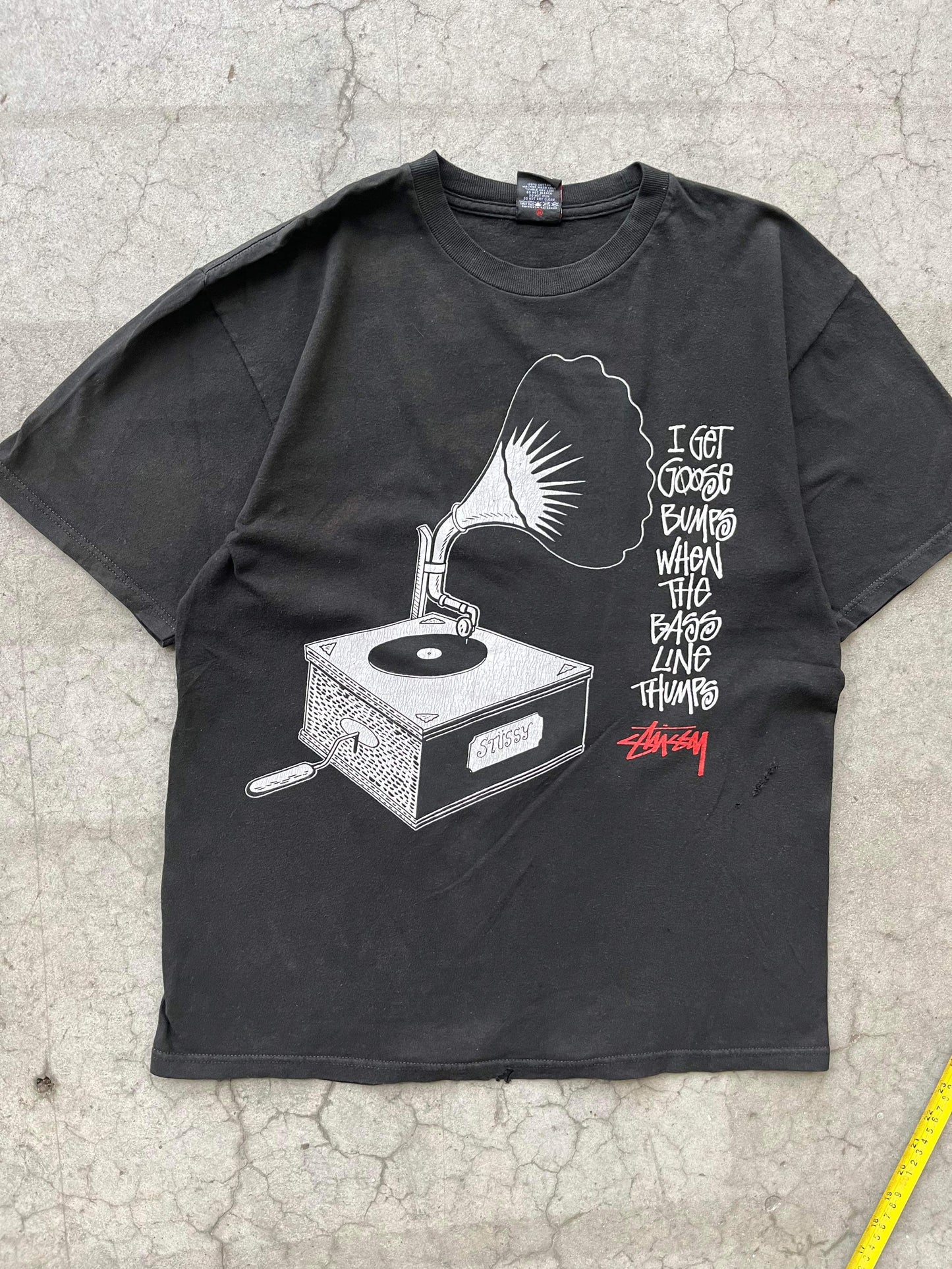 (M/L) Early 00’s Stussy Record Player Tee