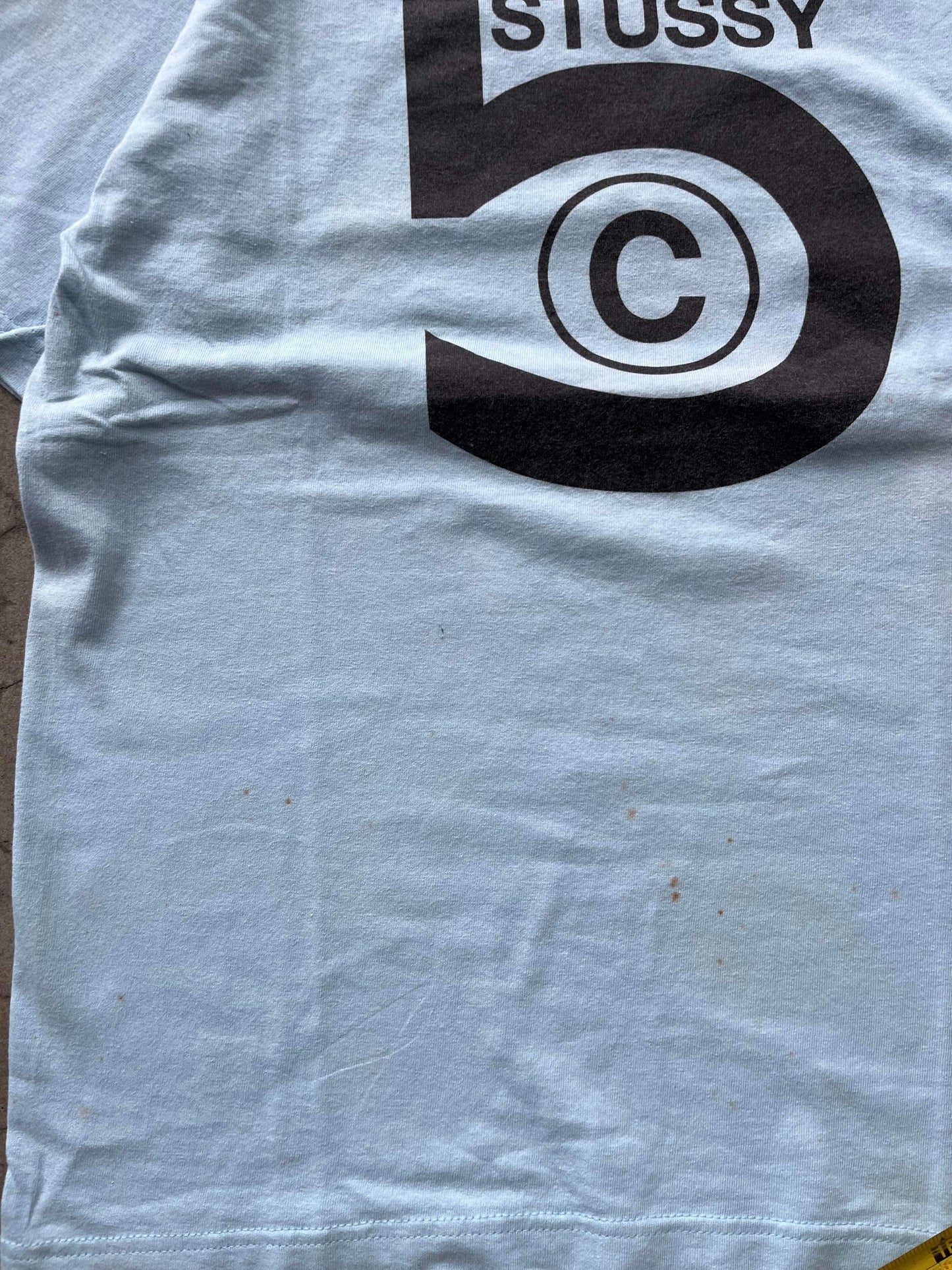 (M) 90’s Stussy Baby Blue Tee