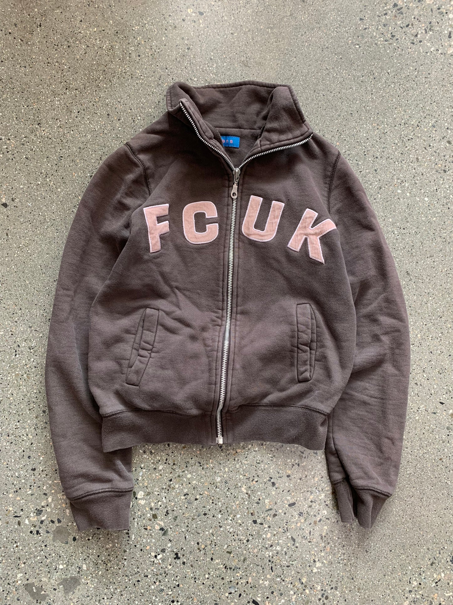 (XS) Brown FCUK Jeans Zip Up