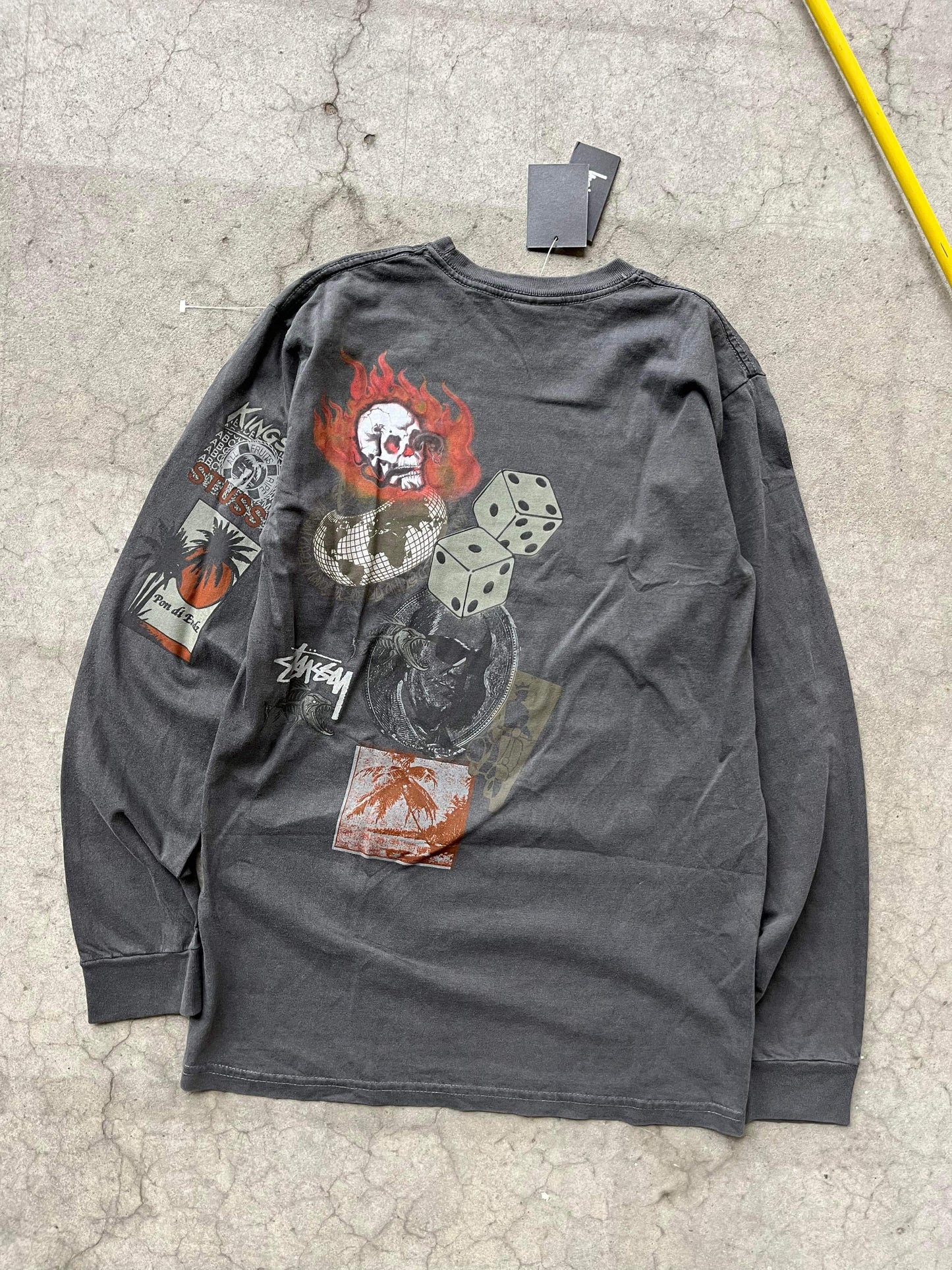 (S) BNWT Stussy Skulls LS Tee