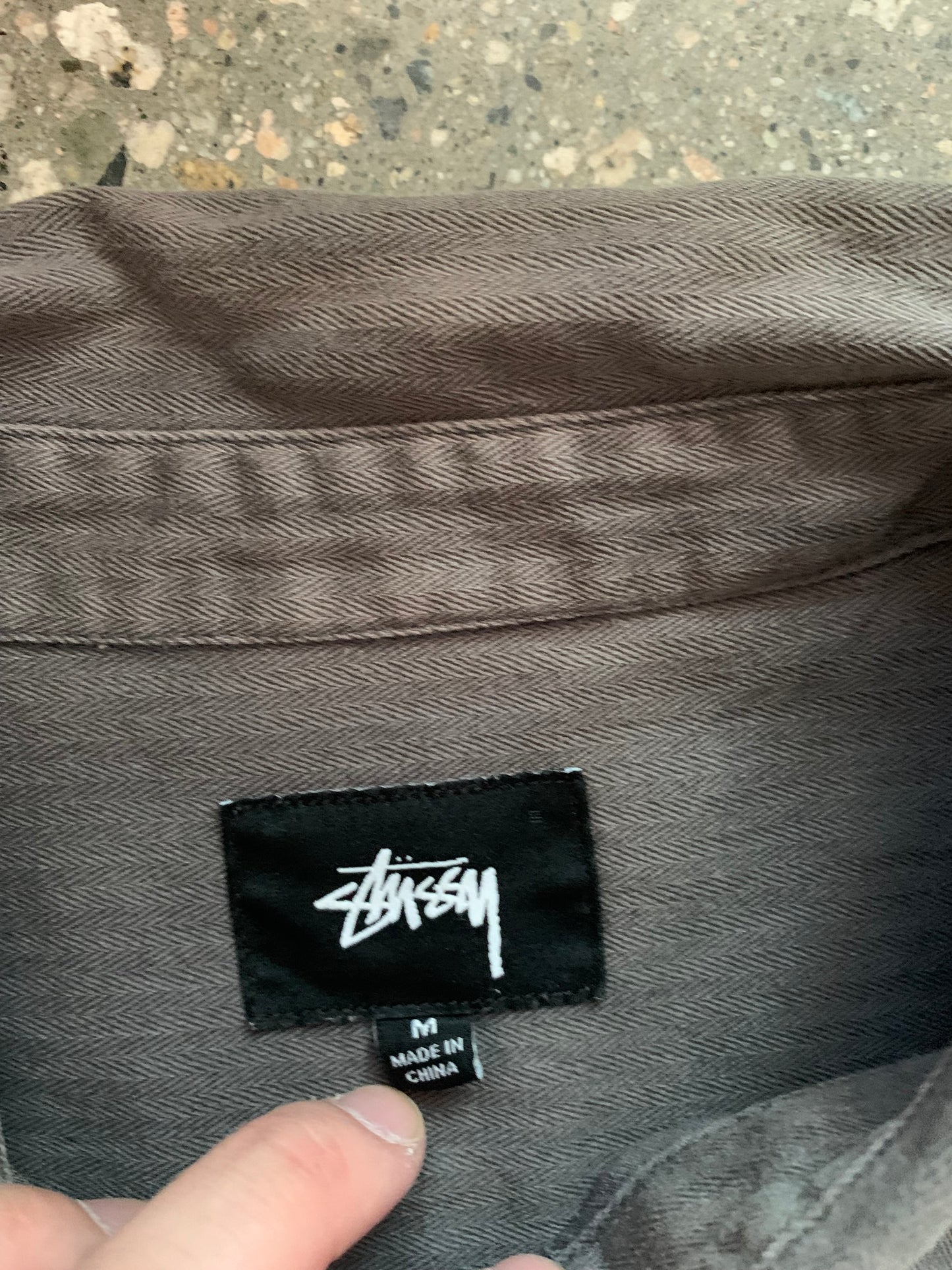 (M) Stussy Button Up Tee