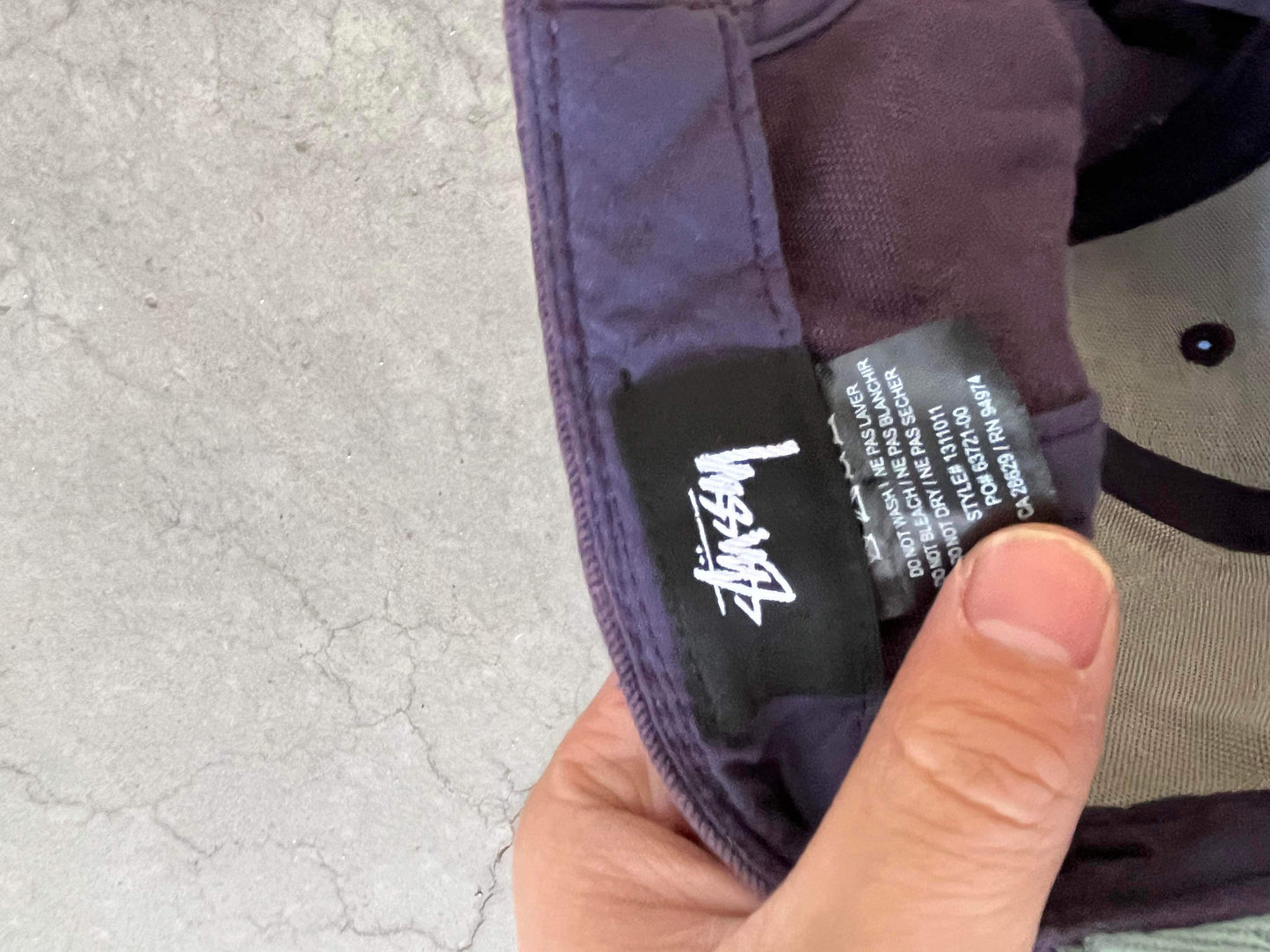 (OSFA) Sunfaded Stussy Script Hat