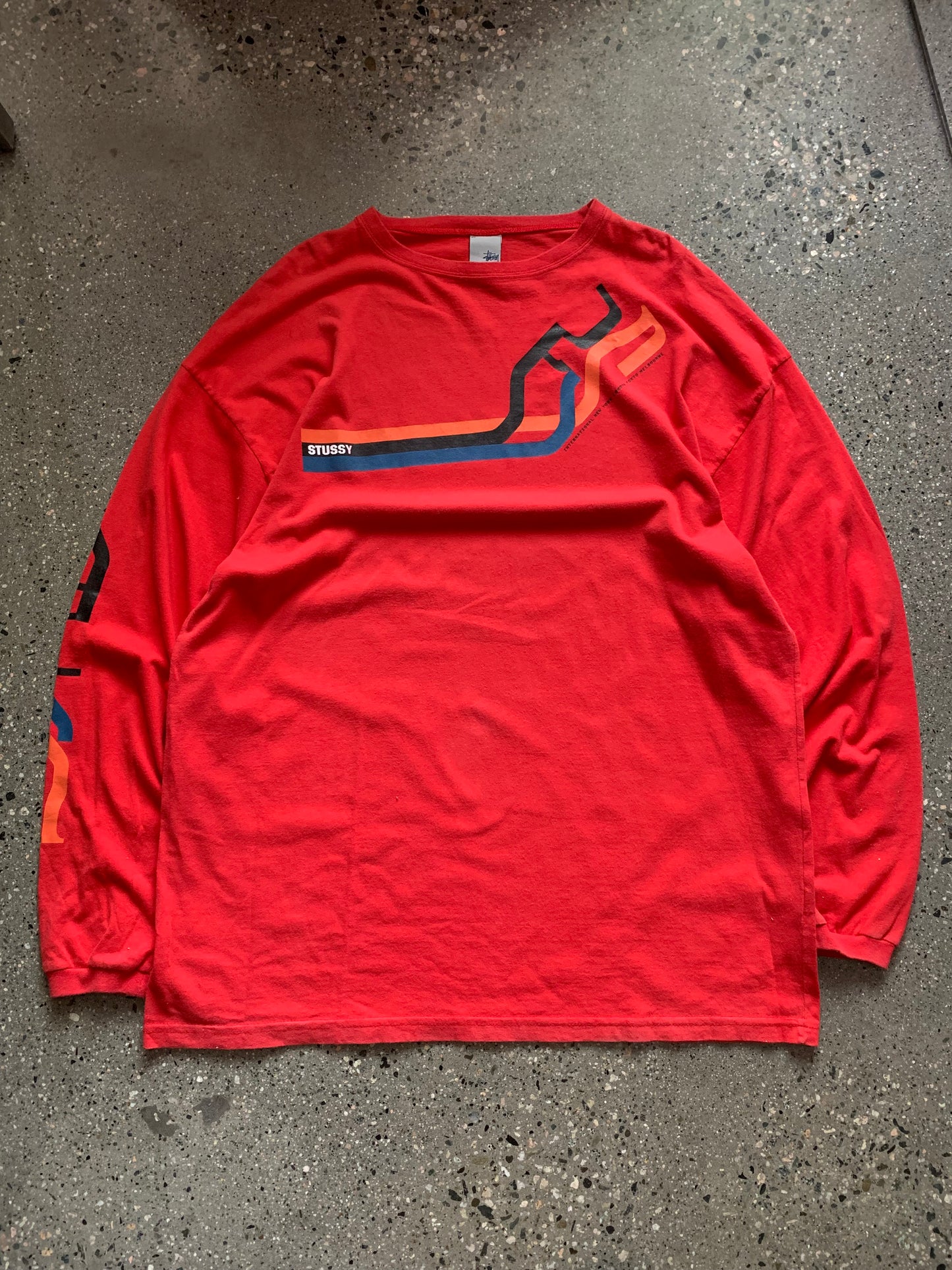 (XL/2X) Stussy International Red LS