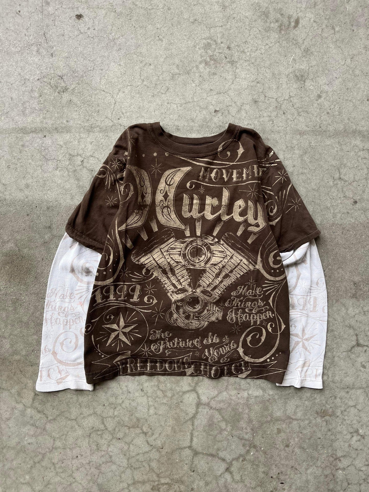 (XS) Y2K Hurley LS TEE