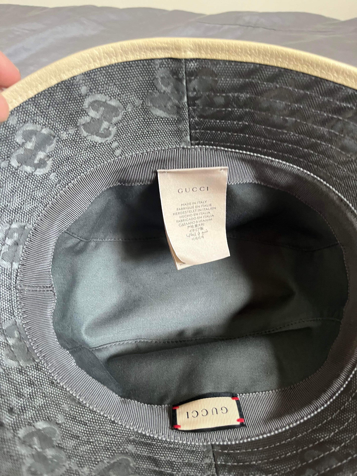 (OSFA) Gucci Monogram Bucket Hat