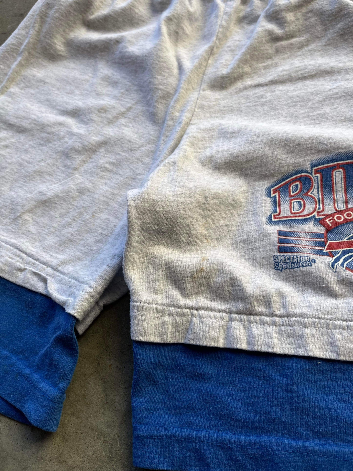 (M) 1994 Trench Buffalo Bills Double Layer Shorts