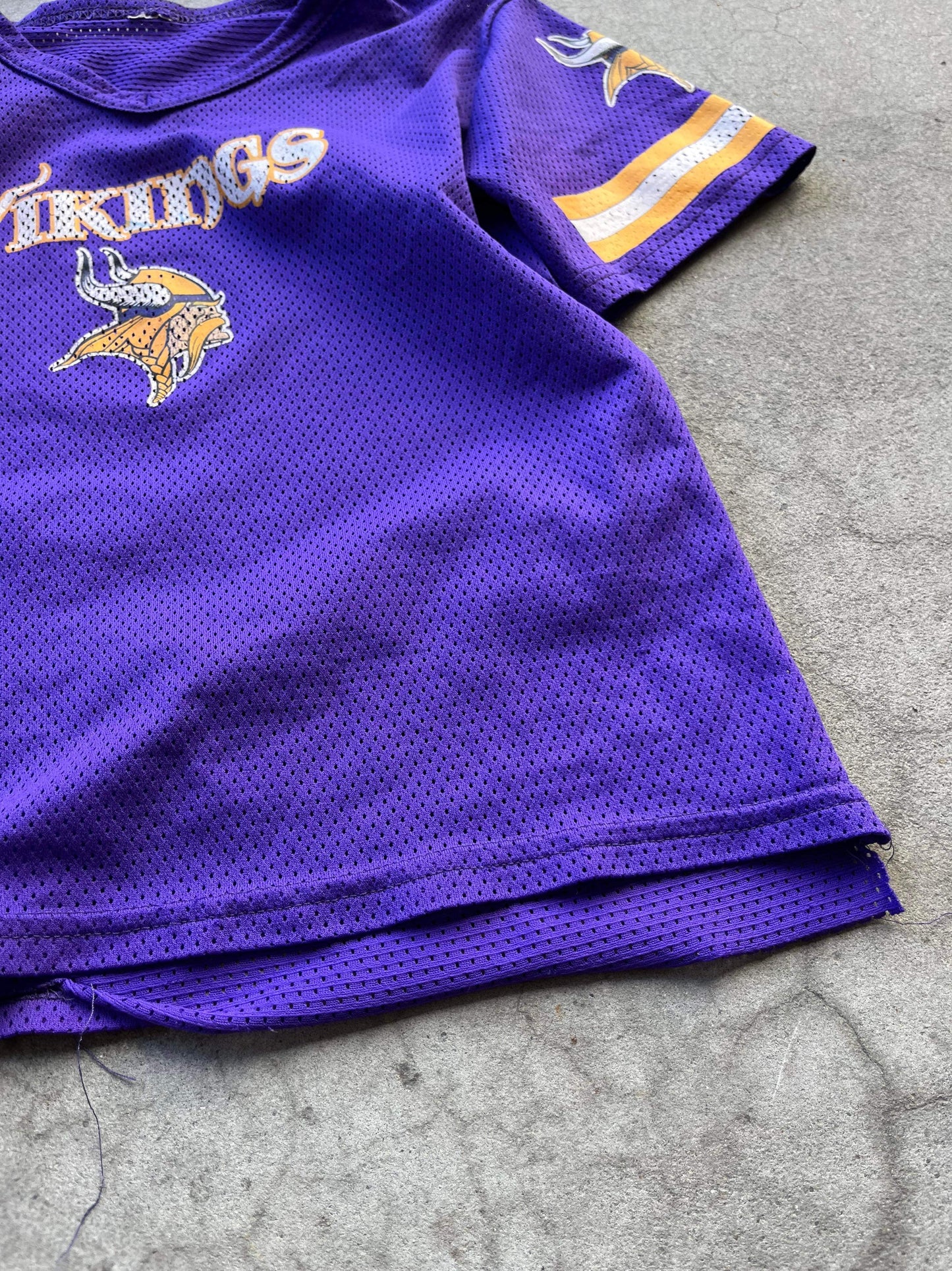 ) (XXS) Vintage Minnesota Vikings Baby Tee Style Jersey