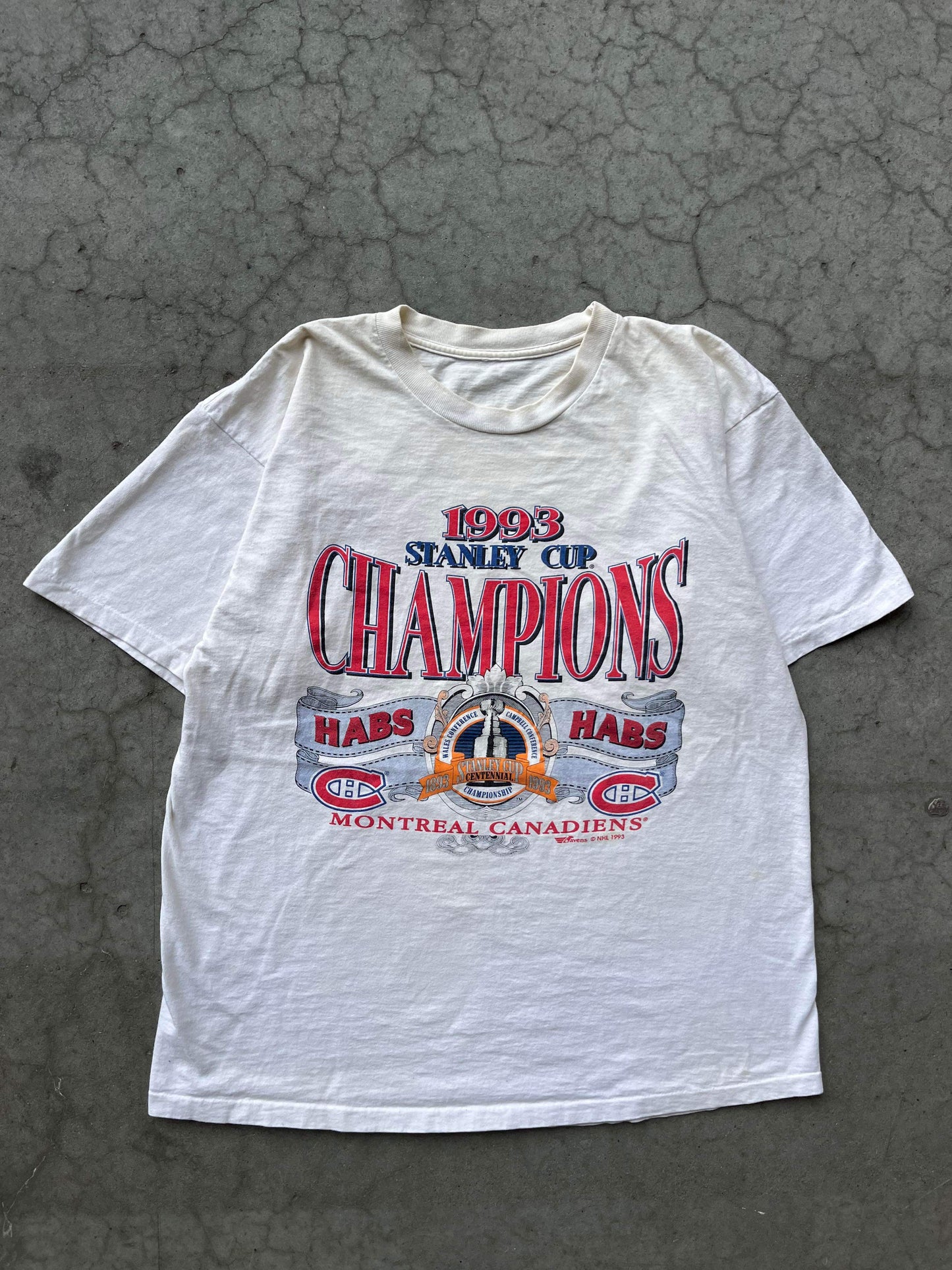 (XL/2X) 1993 Habs Champs Tee