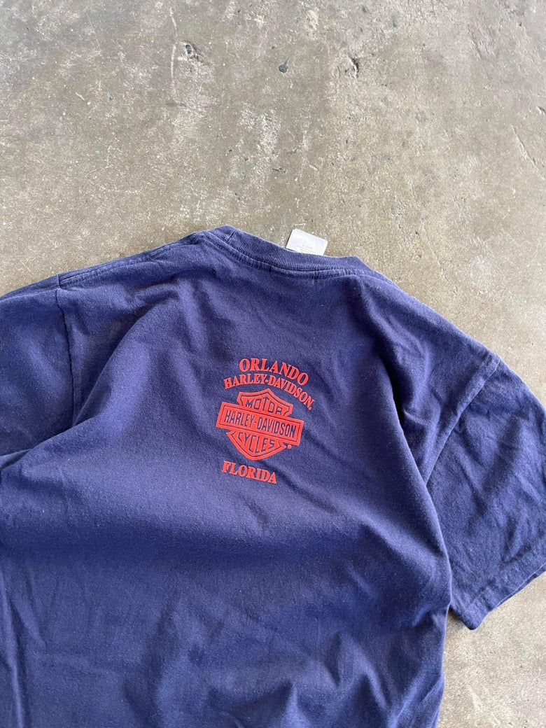 (S) Harley Davidson x Marvel Tee