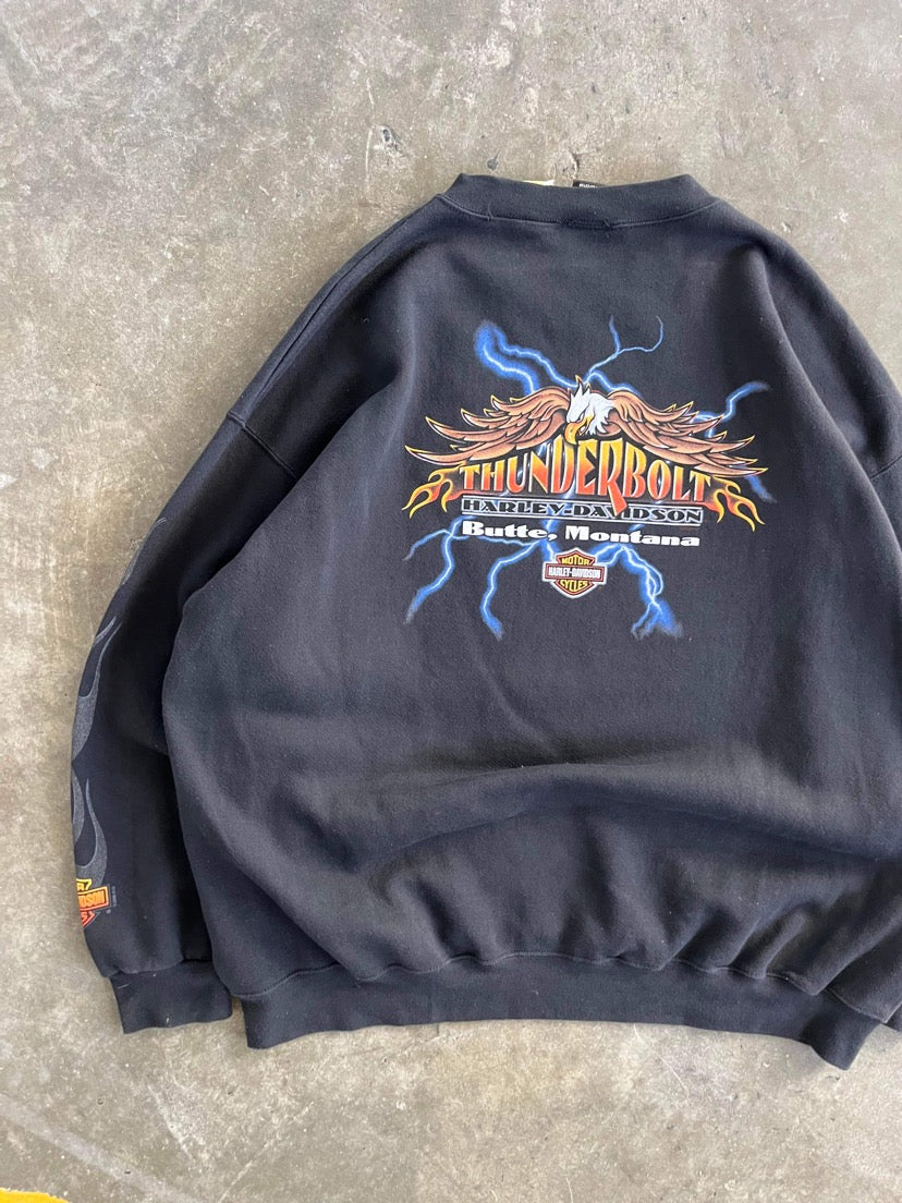 (2X) Harley Davidson Lightning & Eagle