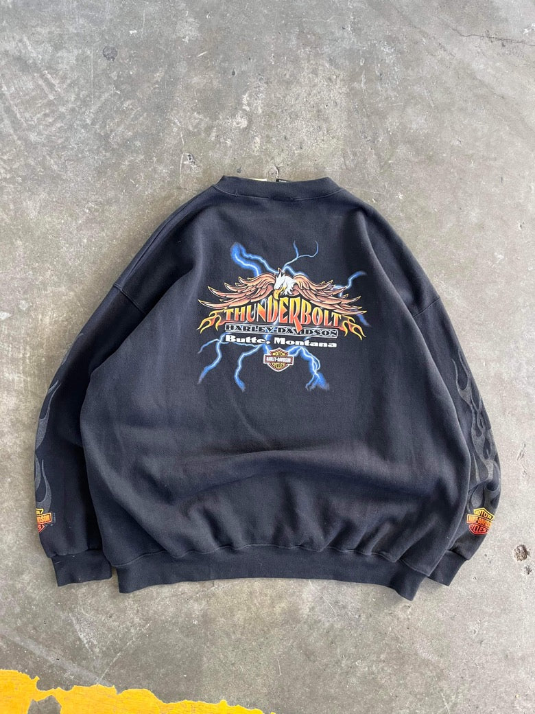 (2X) Harley Davidson Lightning & Eagle