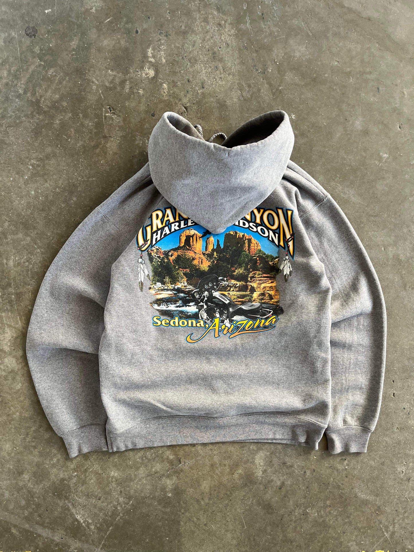 (S/M) Harley Vintage Iron Hoodie