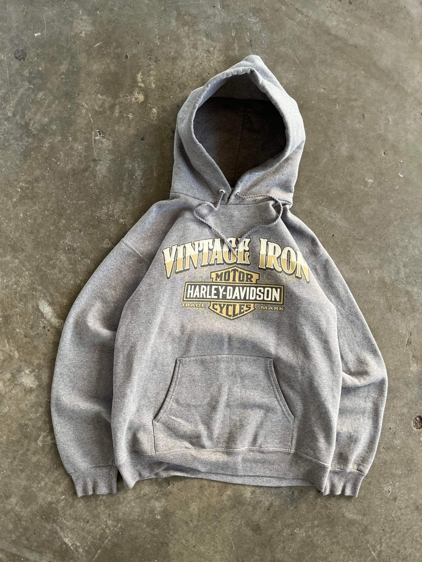 (S/M) Harley Vintage Iron Hoodie