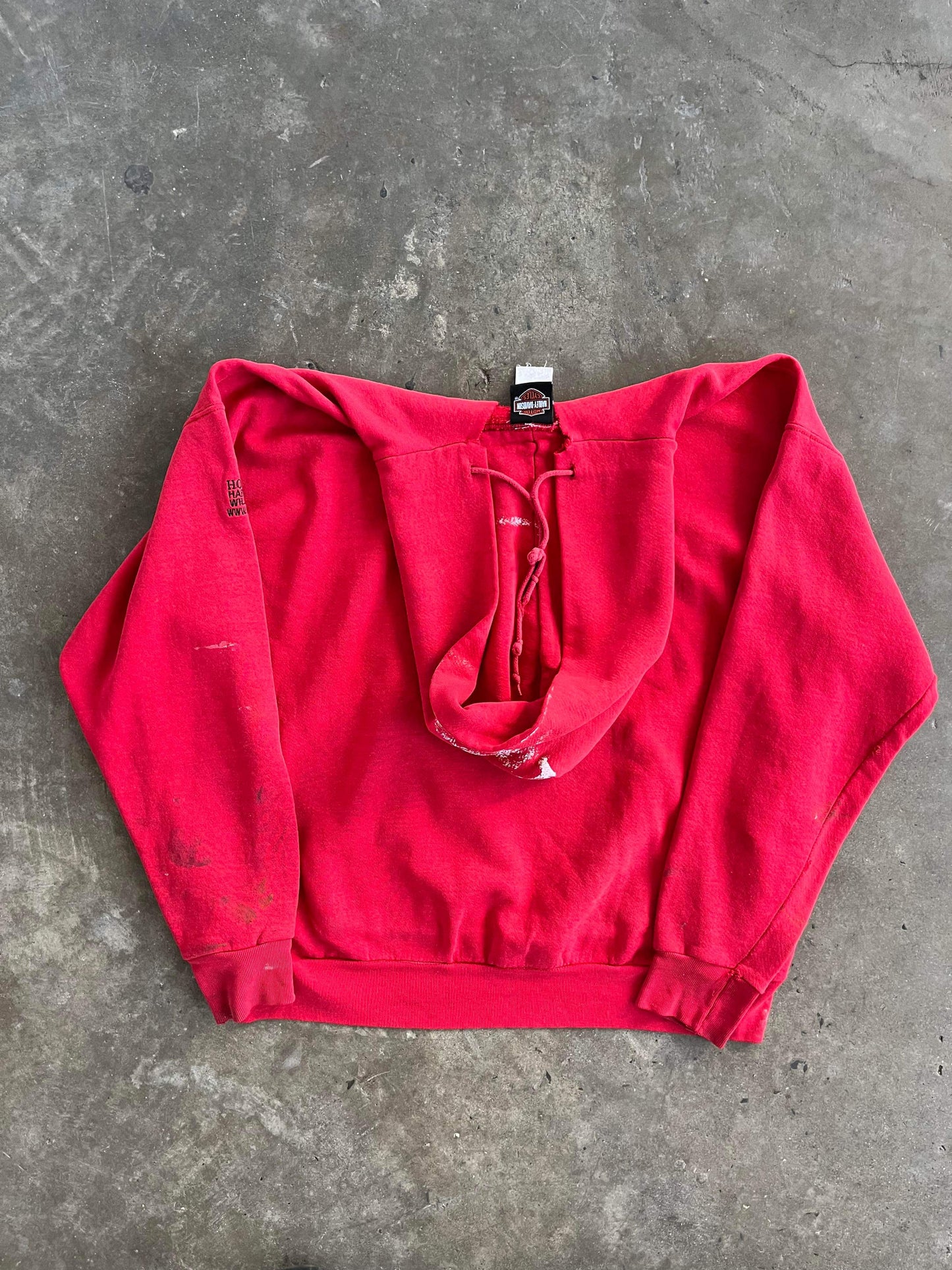 (XL/2X) Harley Davidson Distressed Hoodie