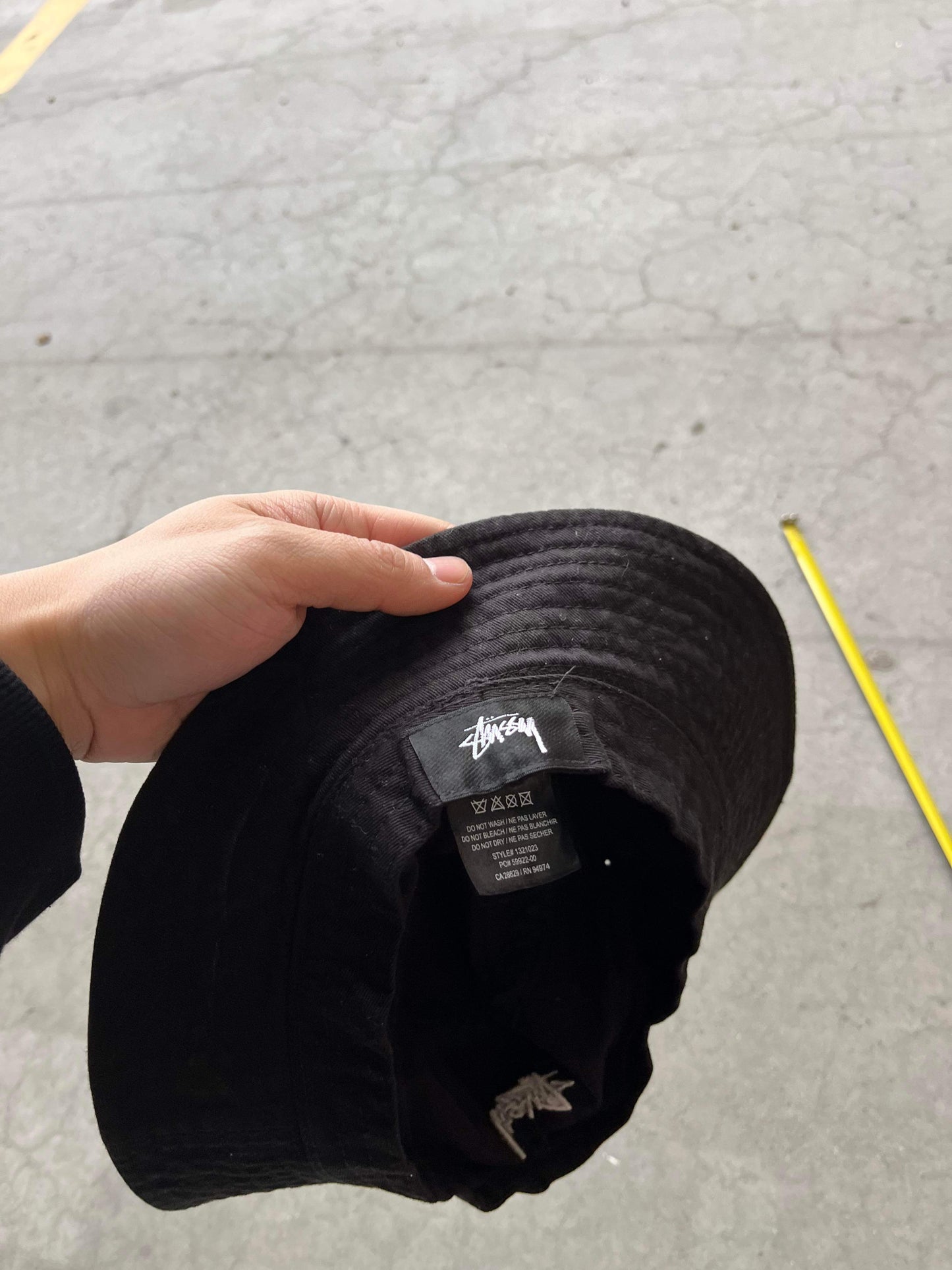 (OS) Stussy Black Bucket Hat