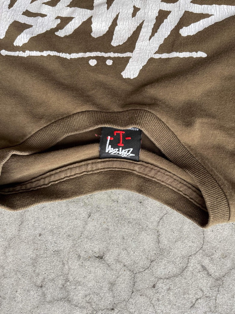 (L/XL) Early 2000s Stussy Script Tee
