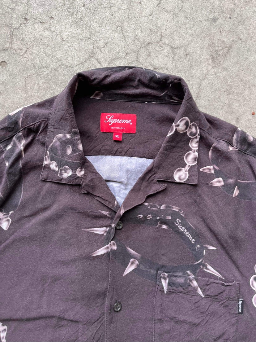 (XL/2X) Supreme Studded Collars Rayon Tee
