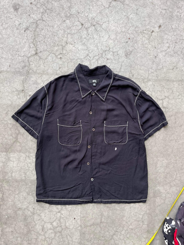 (S/M) Stussy Contrast Summer Button Up