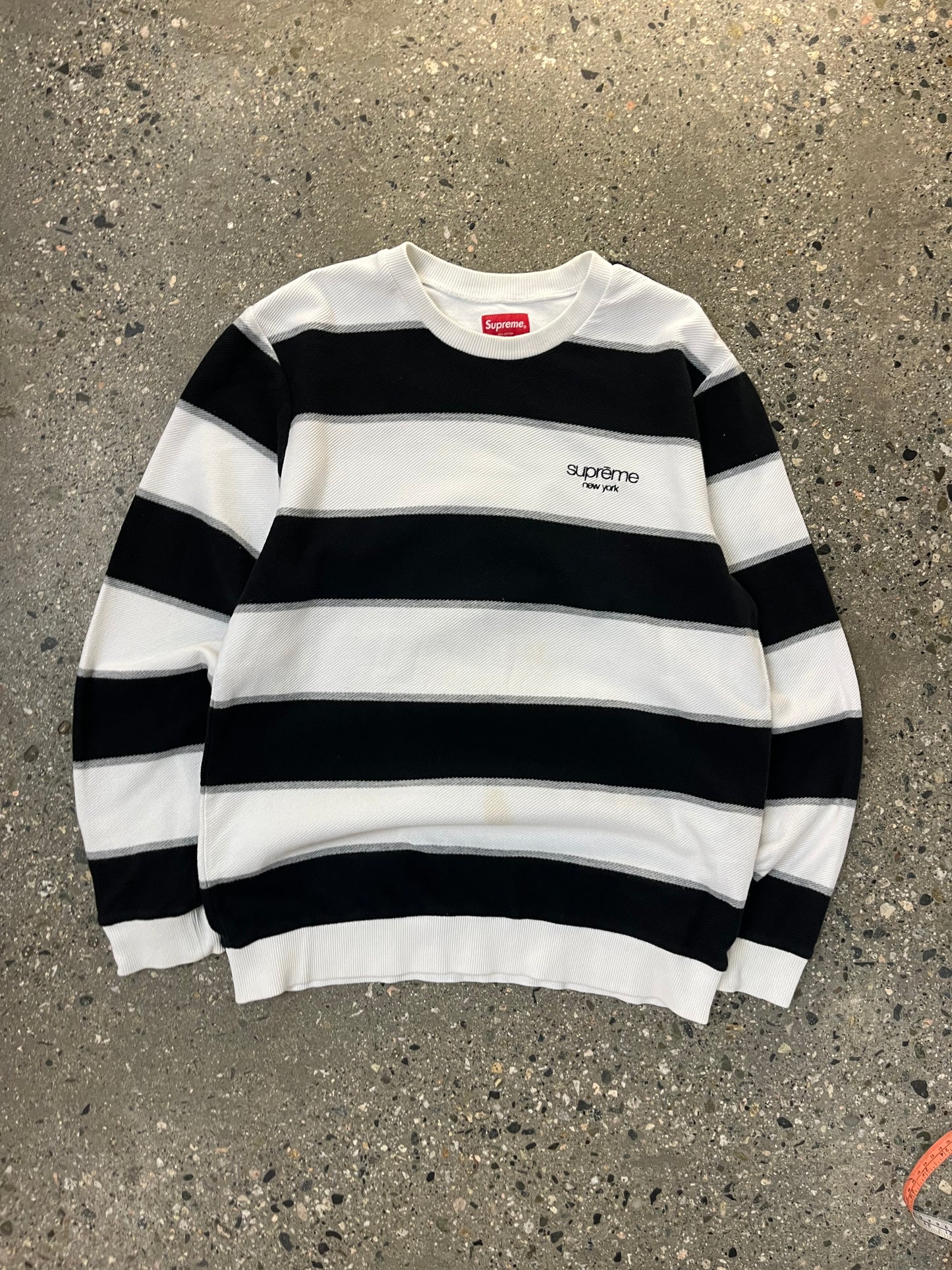 (L) Supreme NY Striped Sweater