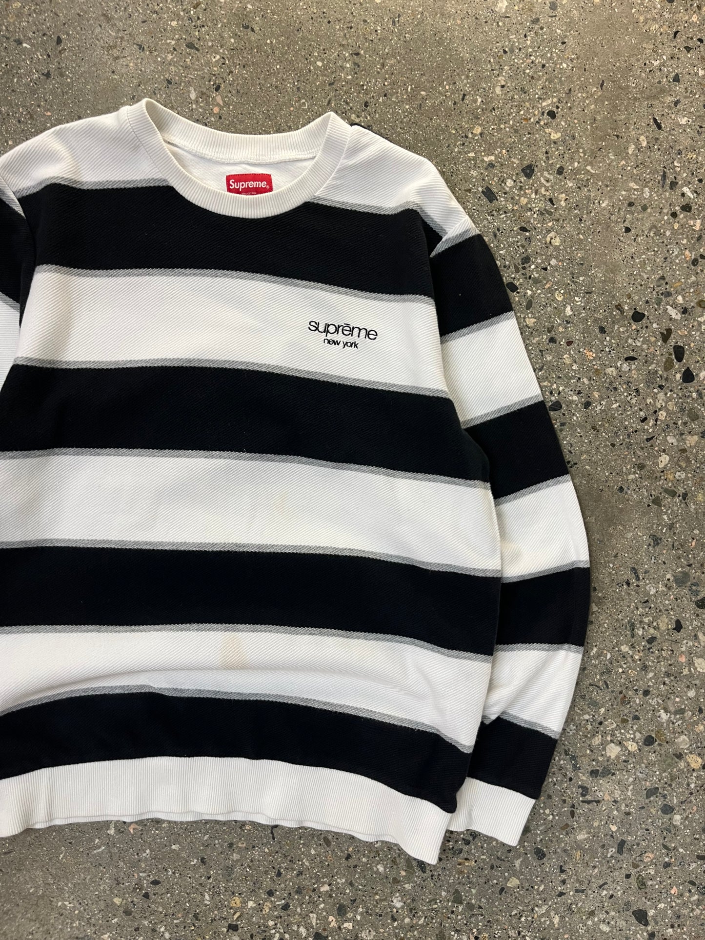 (L) Supreme NY Striped Sweater