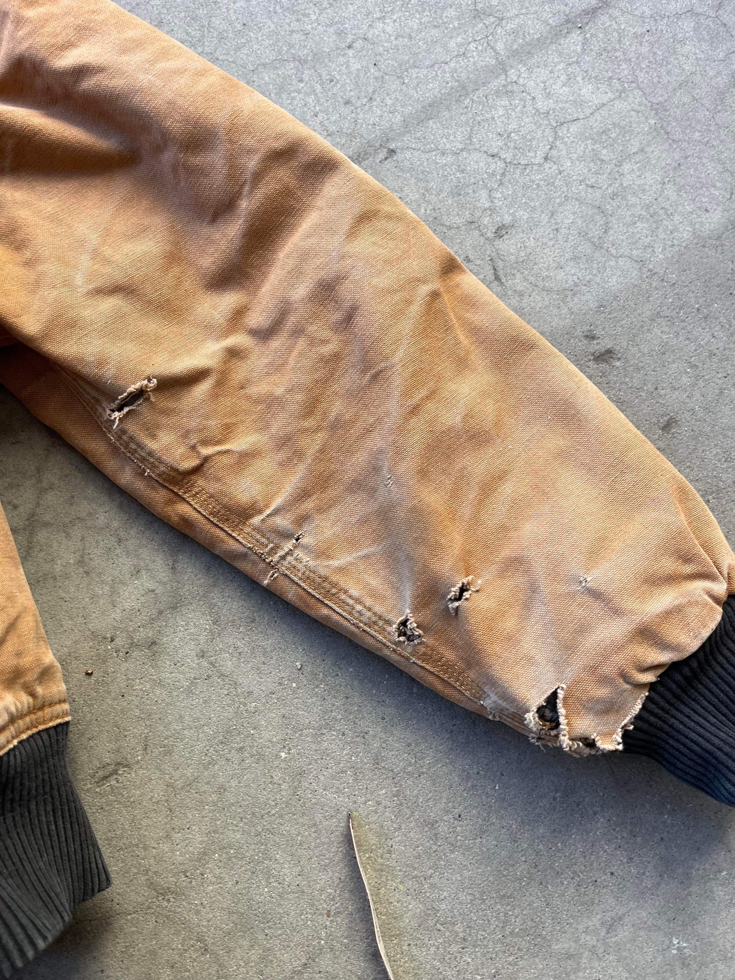 (S/M) Vintage Distressed Dickies Hooded Jkt
