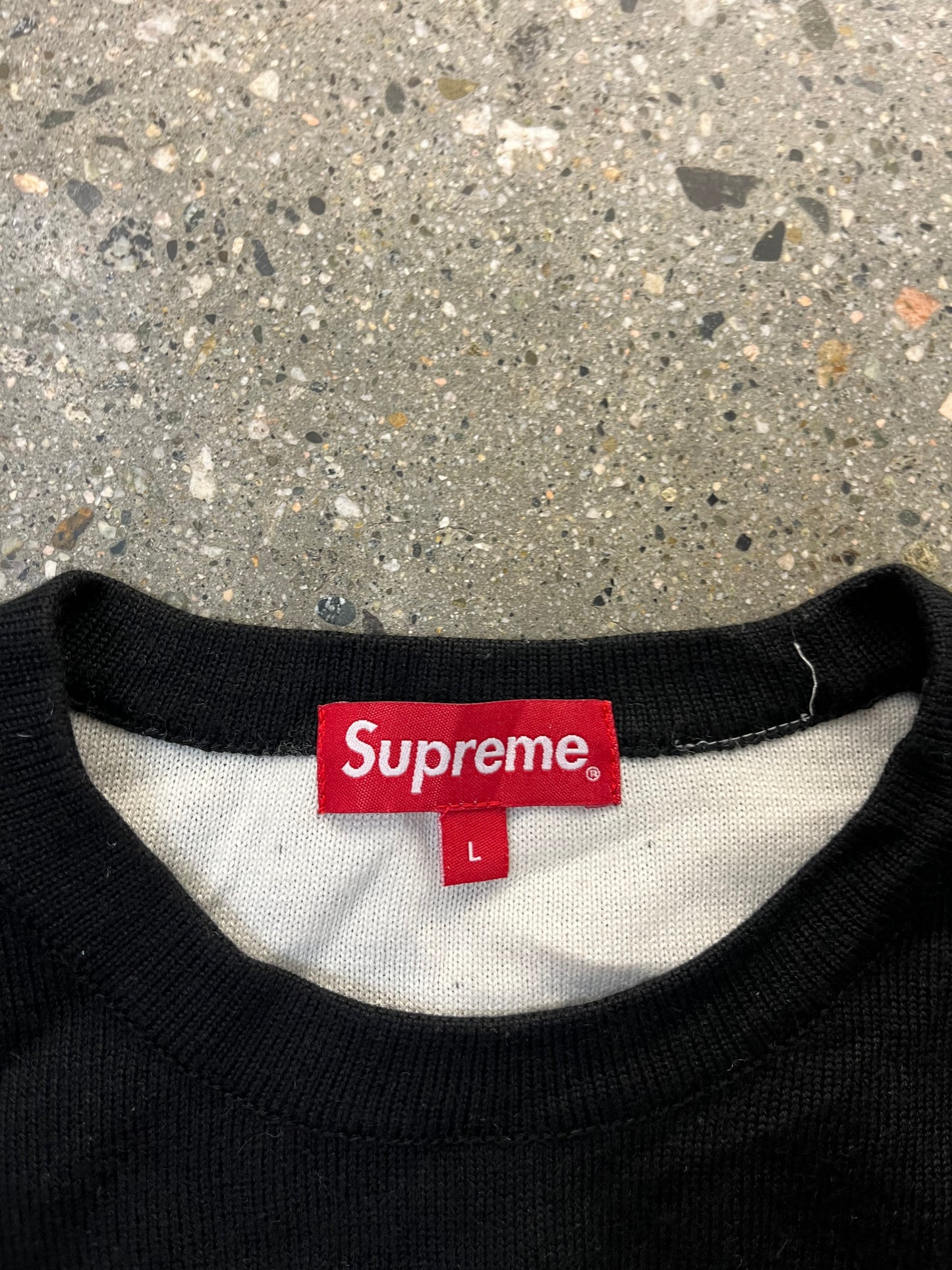 (L) Supreme F*CK Knitted Sweater