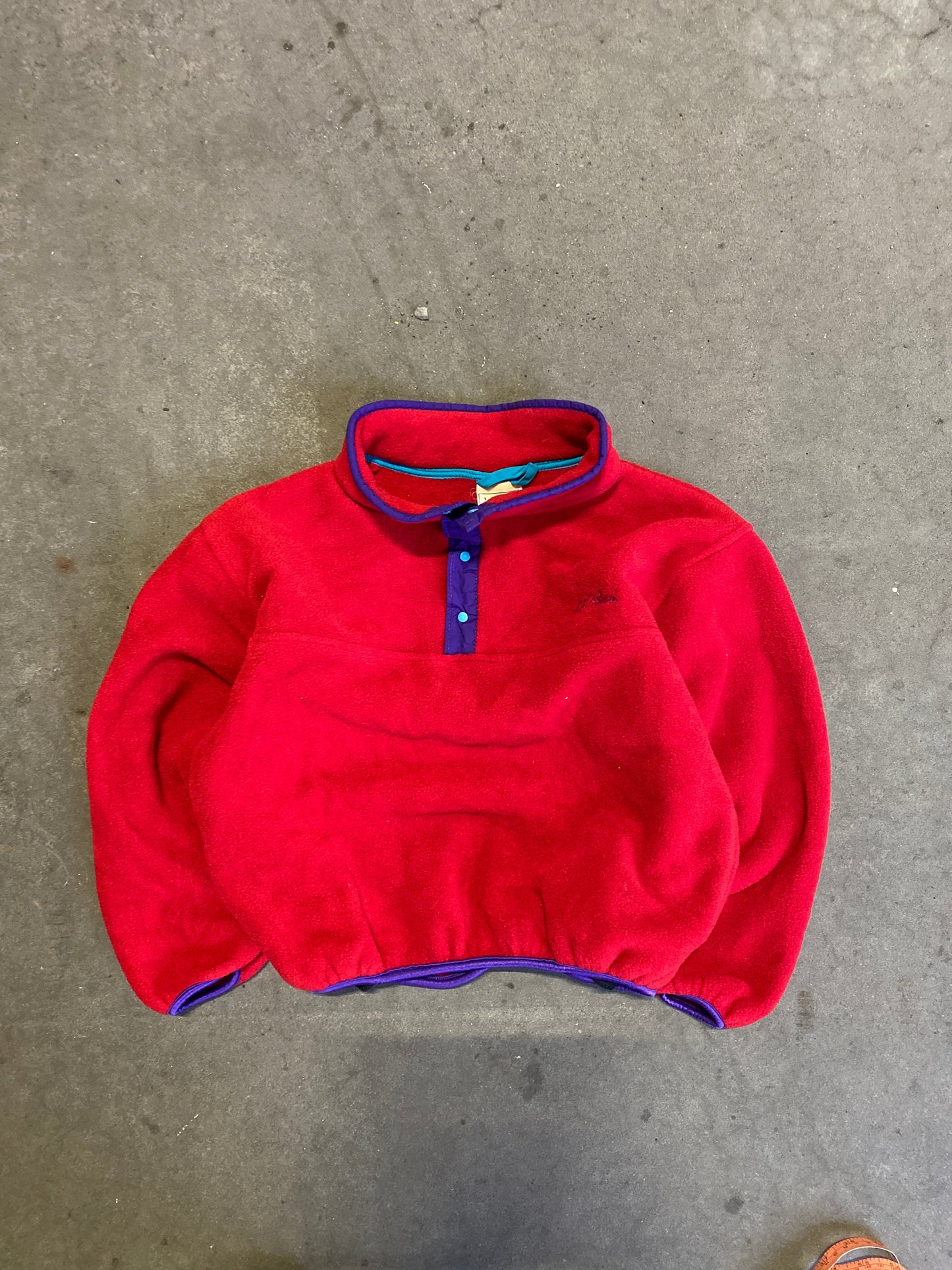 ~ (XXS) 90’s LL BEAN Snap Fleece