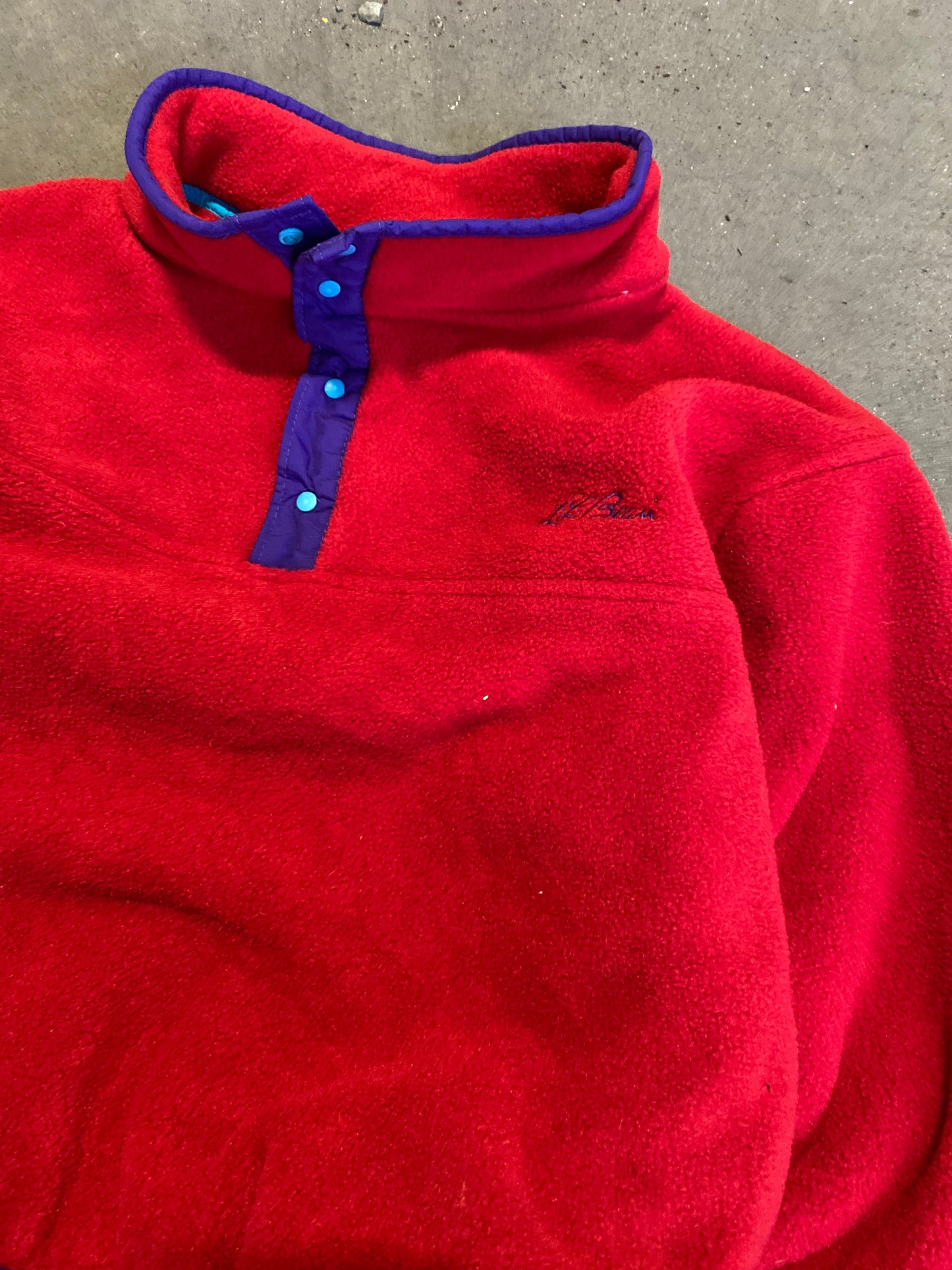 ~ (XXS) 90’s LL BEAN Snap Fleece