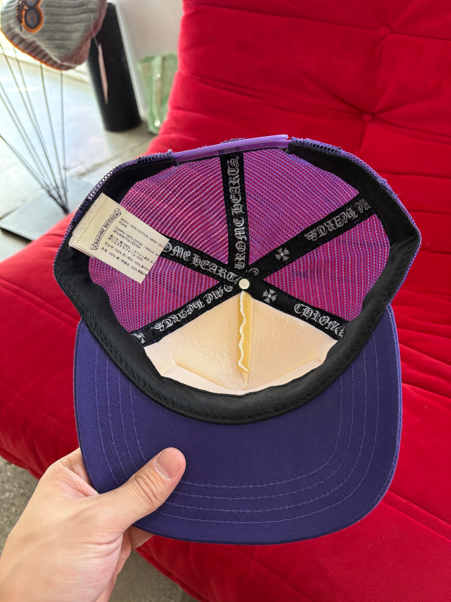 (OS) Chrome Hearts Rare Hollywood Purple Trucker