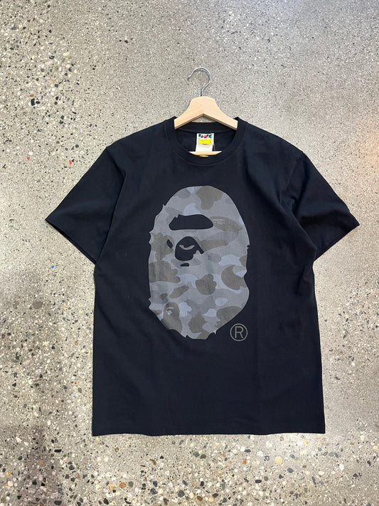 (L) Bape College Tee Black
