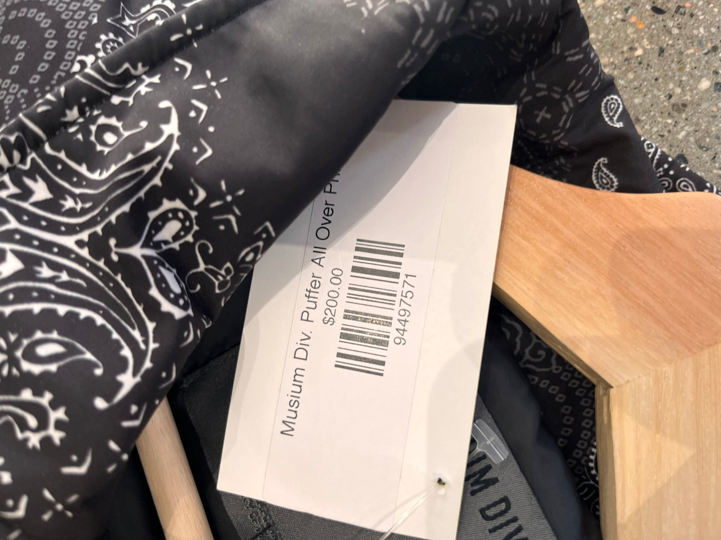 (L/XL) Musium Div. Puffer All Over Print