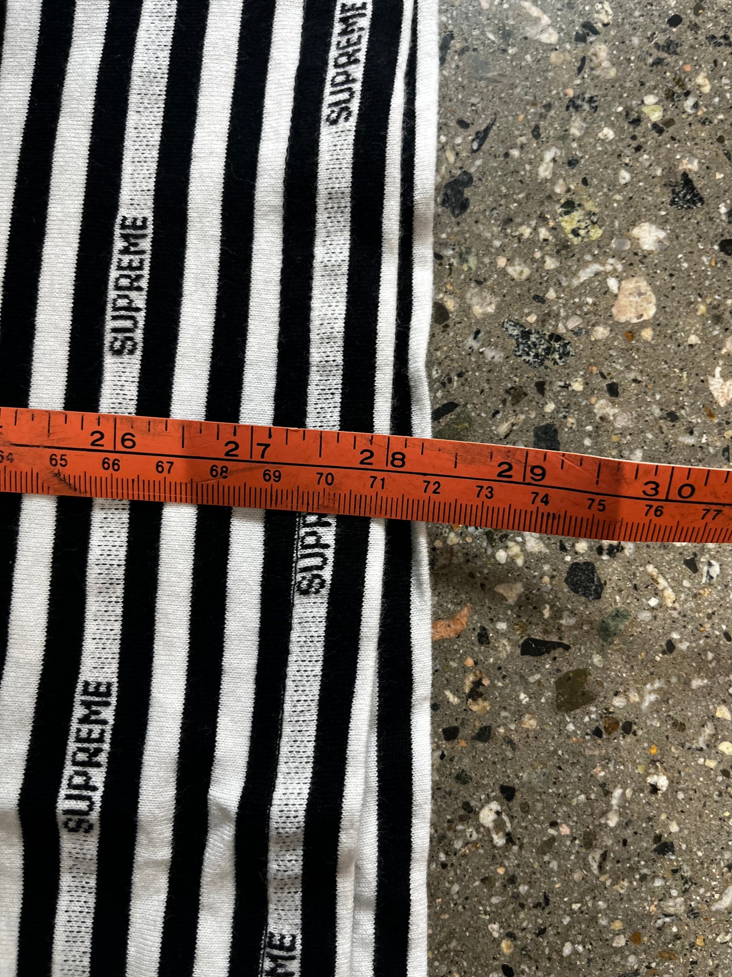 Supreme Striped LOGO Tee