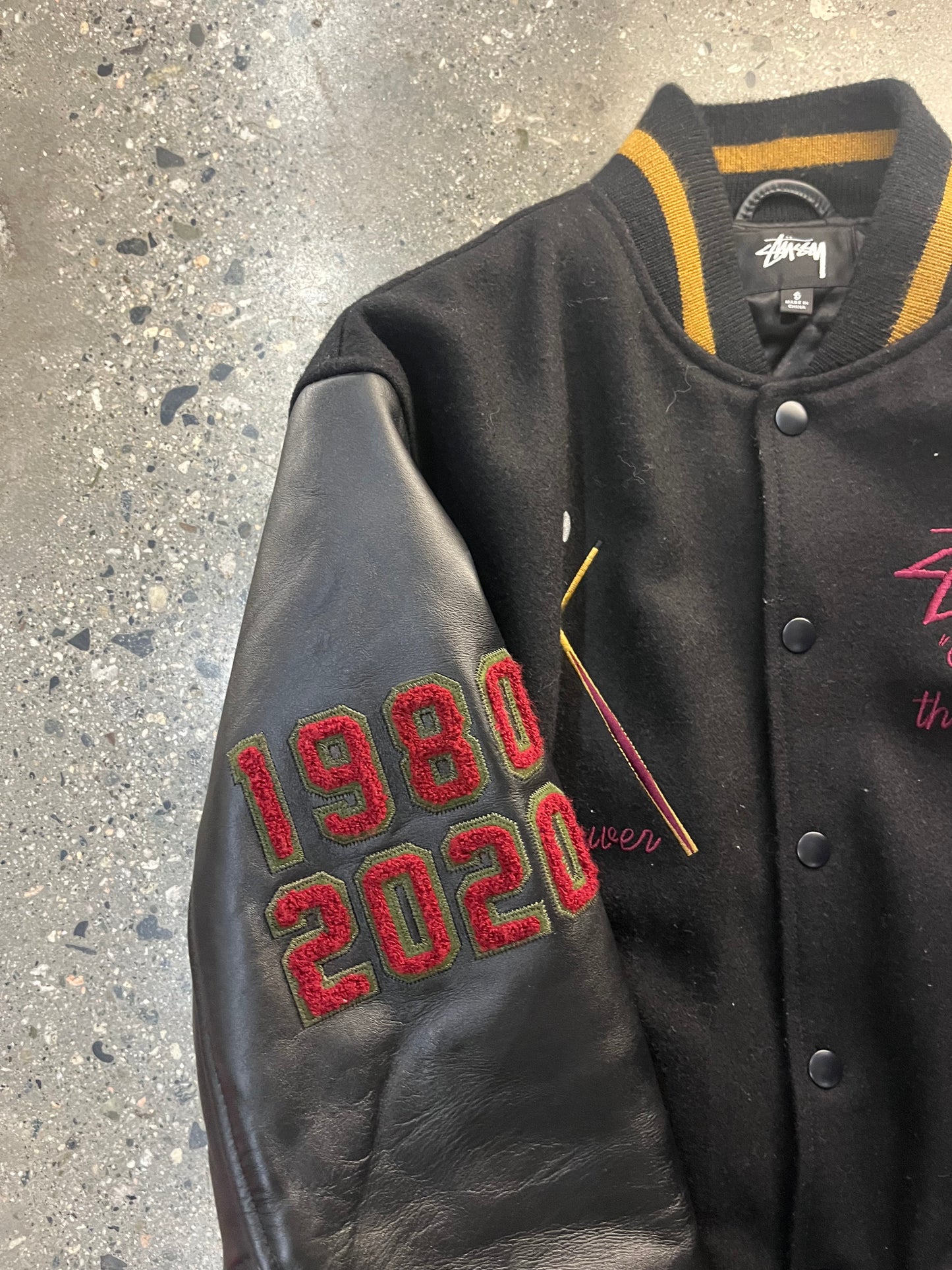 (S) Stussy 40th Anniversary Rare Varsity