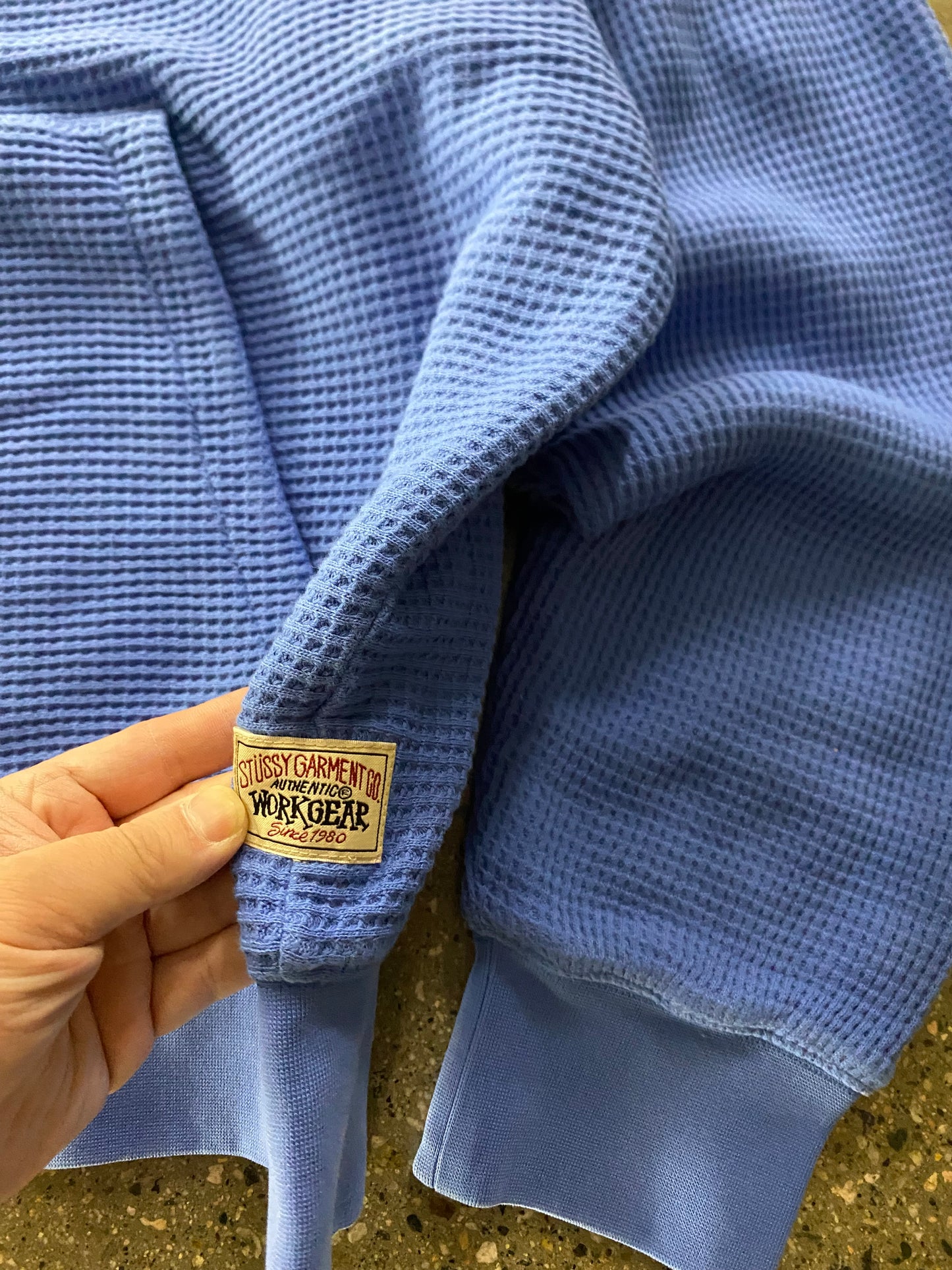 (2X) BNWT Stussy Workgear Double Layer Waffle Zip